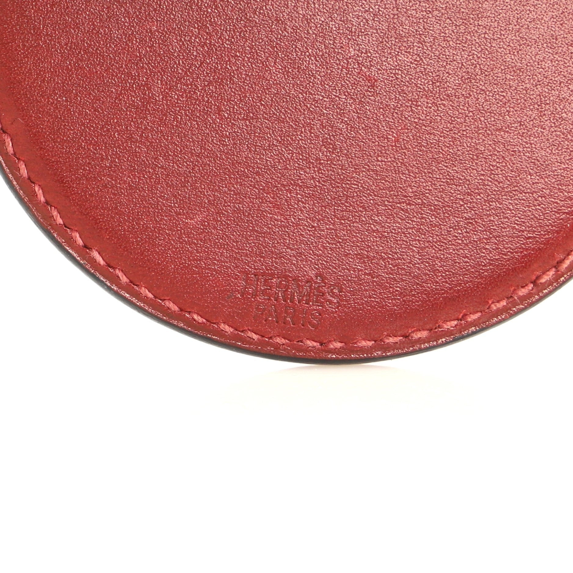 Mirror Pendant Necklace Leather