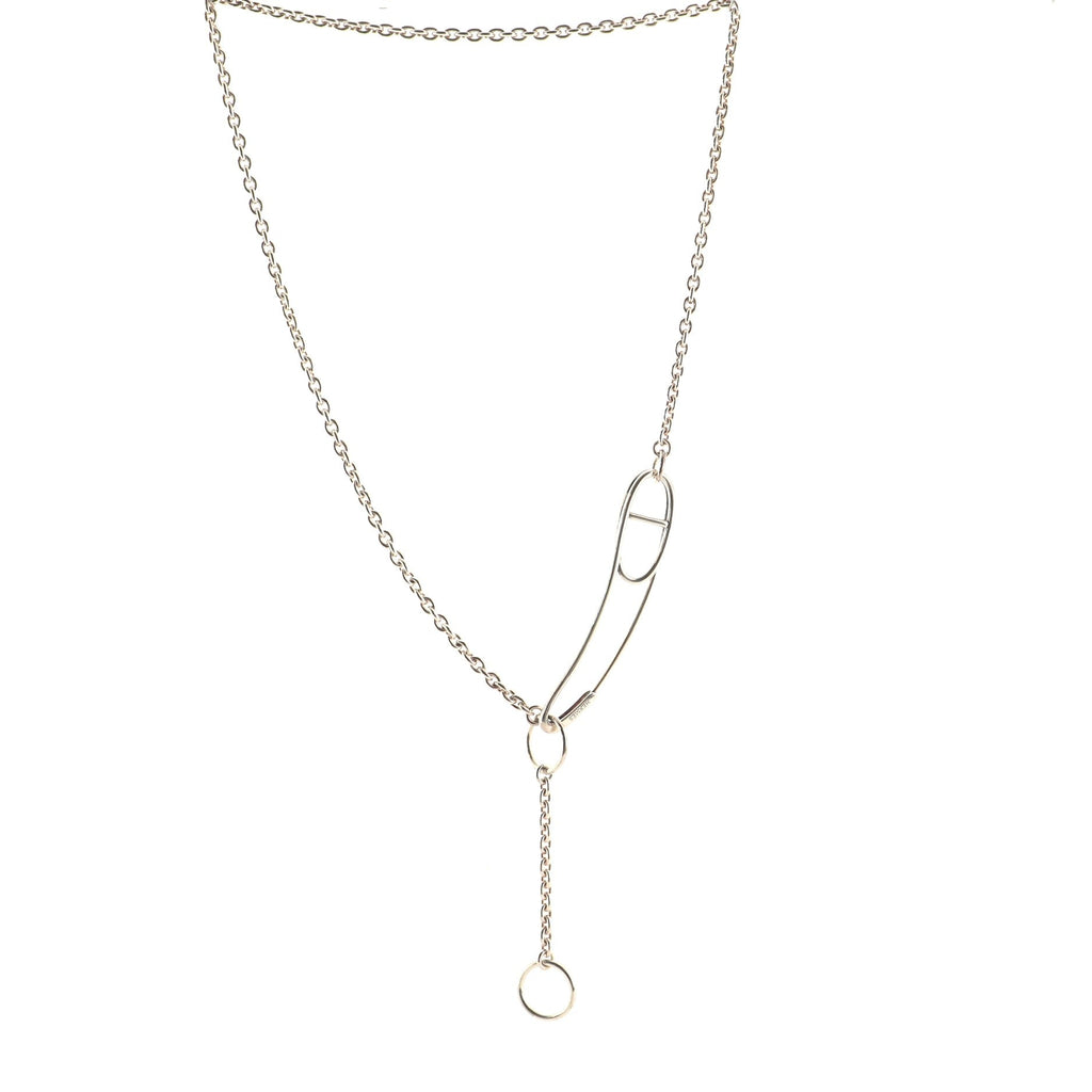 Chaine d'Ancre Punk Long Necklace Sterling Silver