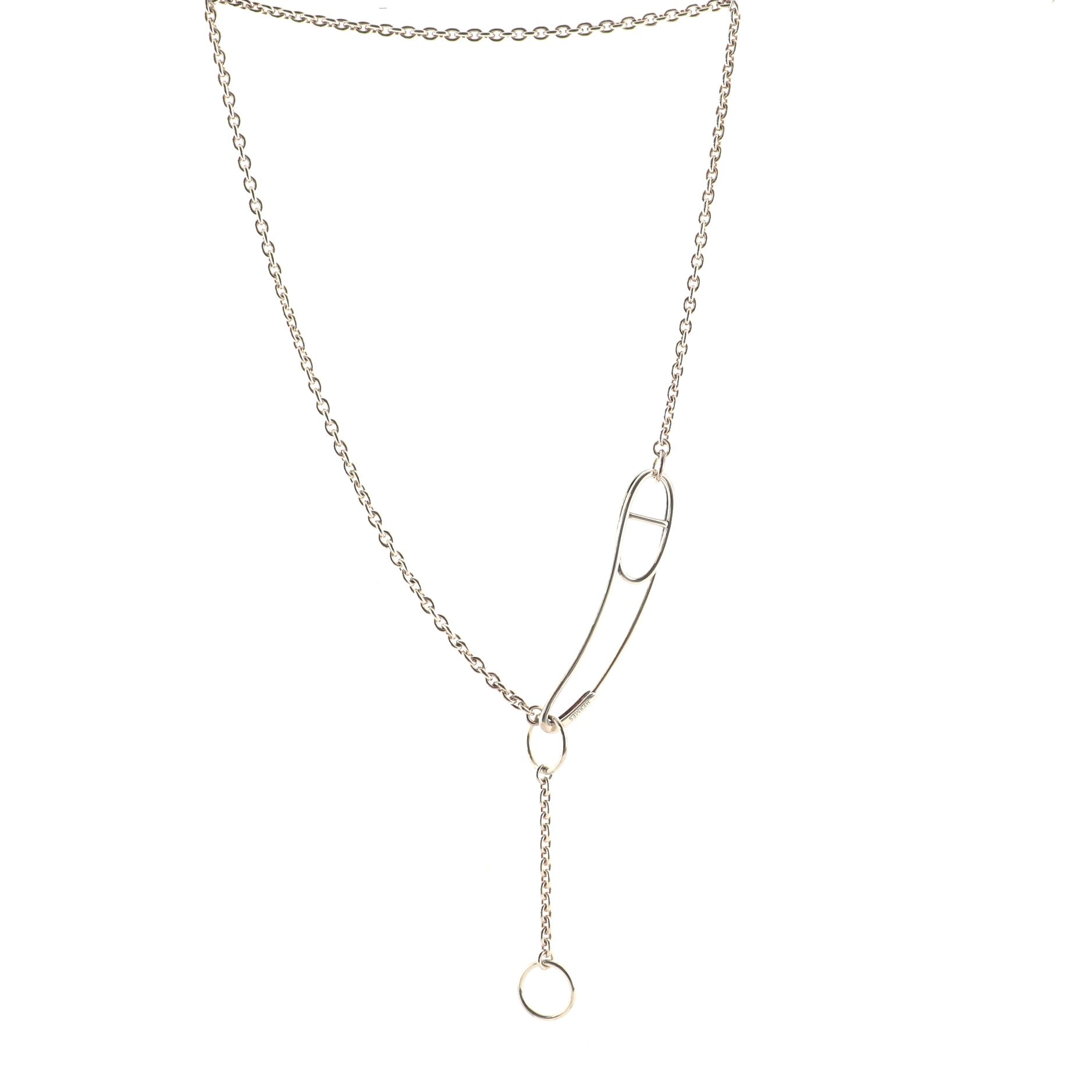 Chaine d'Ancre Punk Long Necklace Sterling Silver