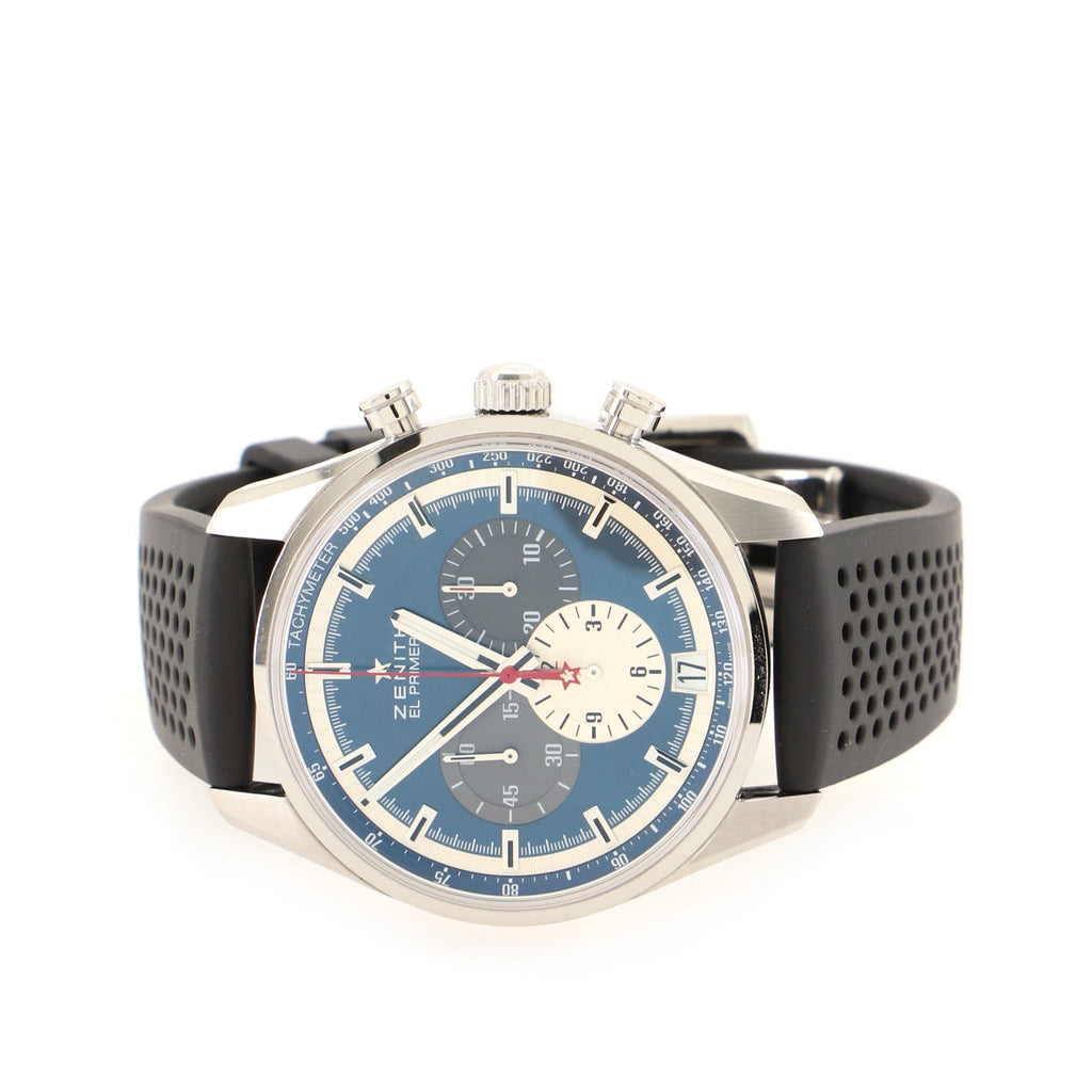 Chronomaster El Pimero Chronograph Automatic Watch Stainless Steel and Rubber 42