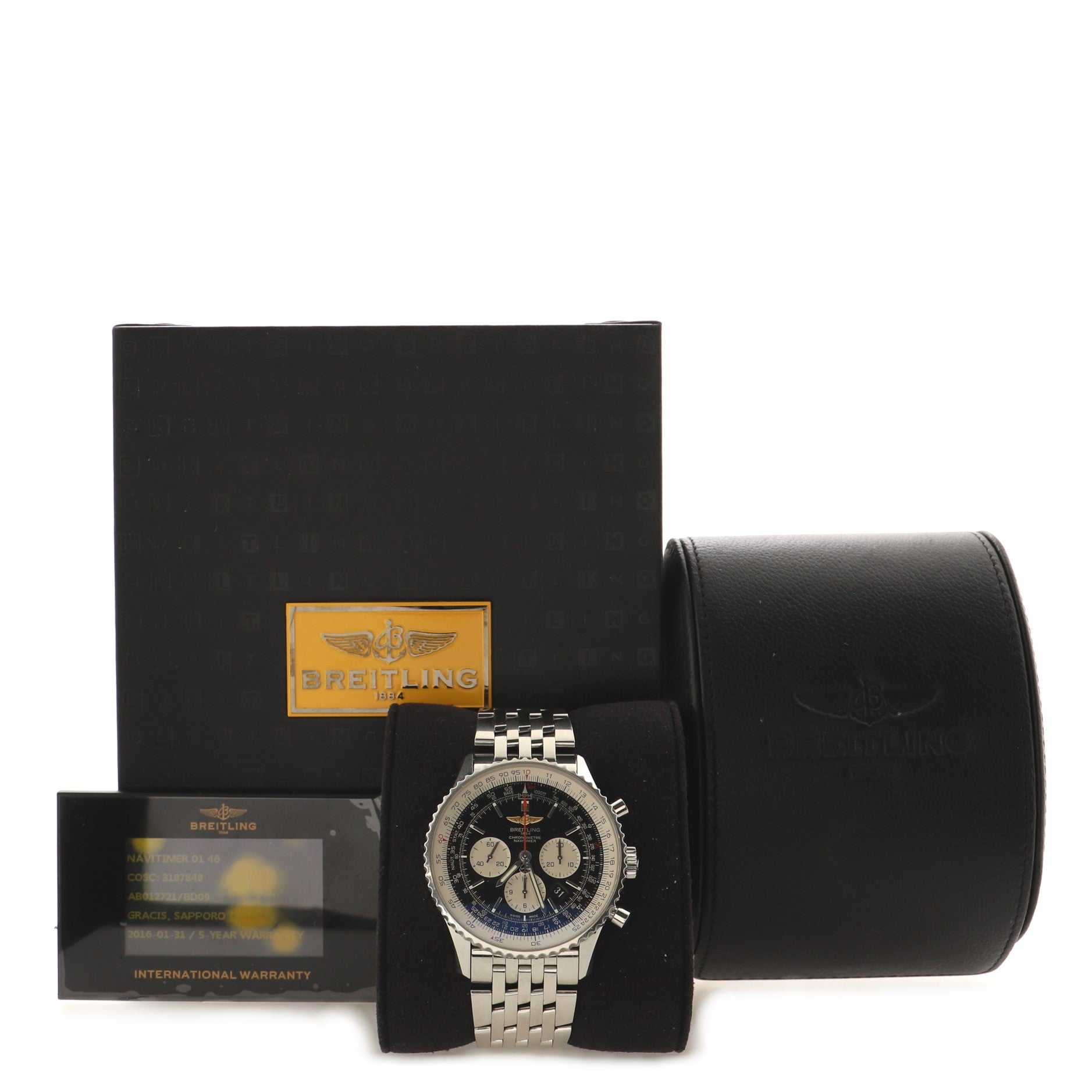 Navitimer 01 Chronograph Automatic Watch Stainless Steel 46