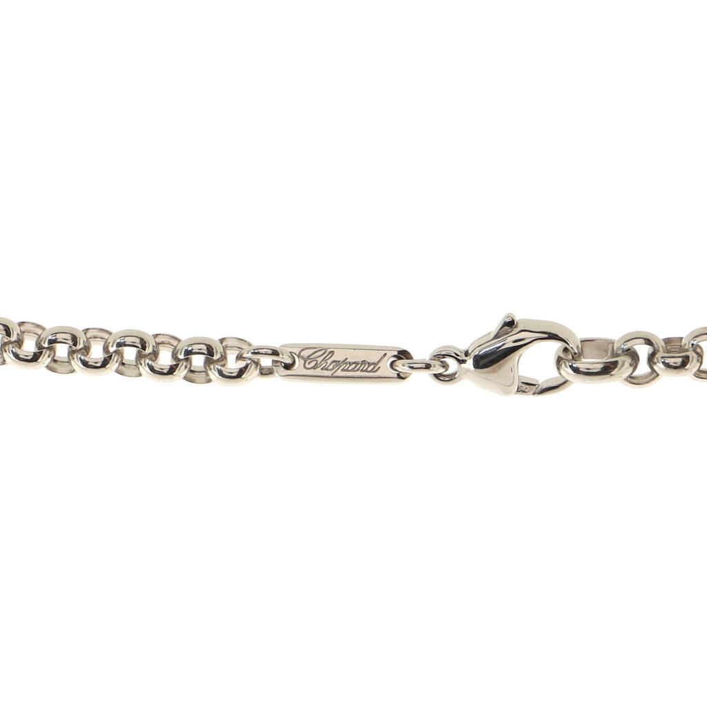 Happy 2000 Heart Pendant Necklace 18K White Gold with Diamond