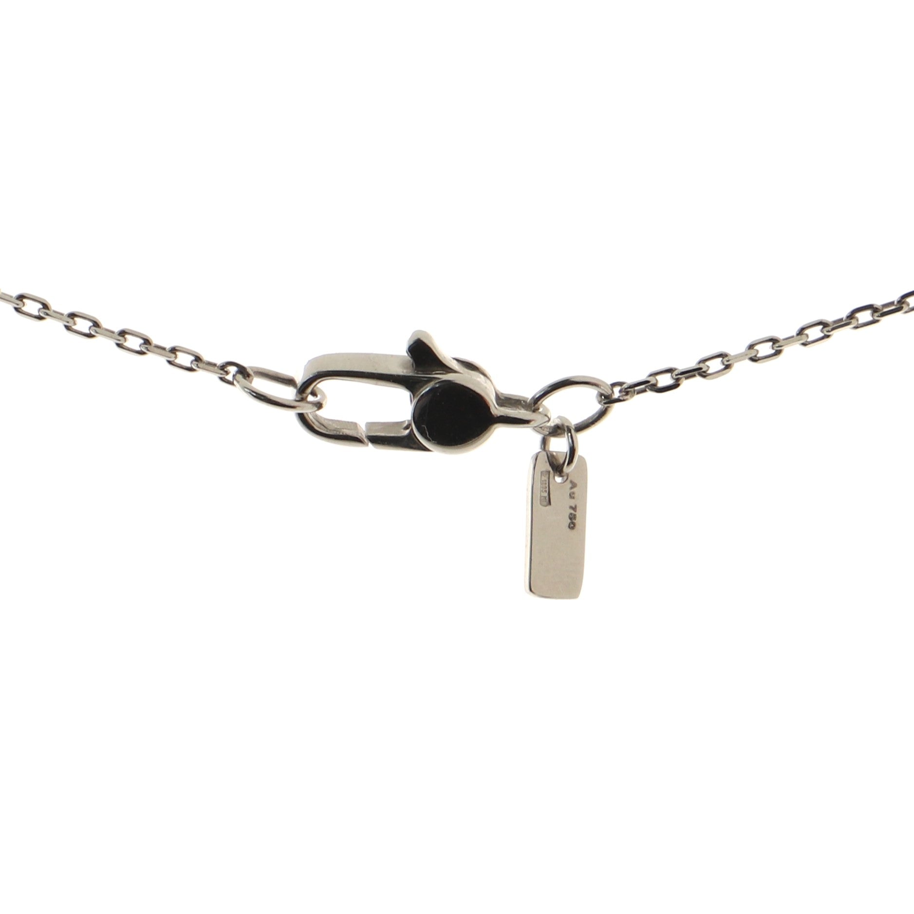 Icon Twirl Pendant Necklace 18K White Gold