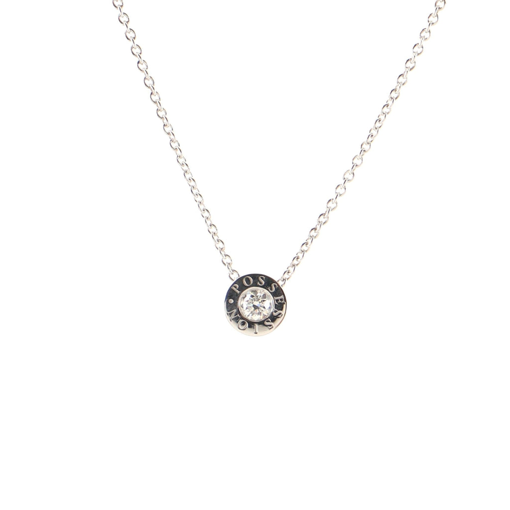 Possession Pendant Necklace 18K White Gold with Diamond