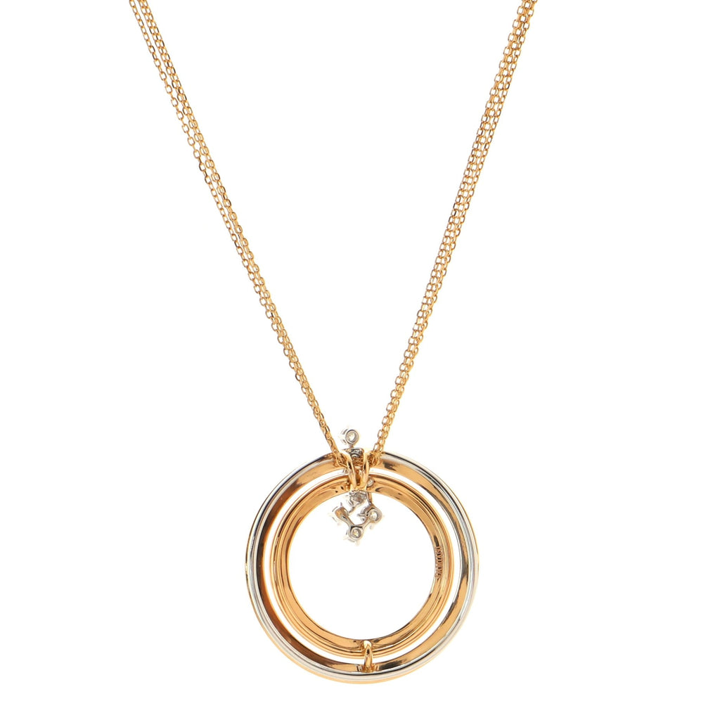 Sophia Loren Necklace 18K Rose Gold with 18K White Gold and Diamonds