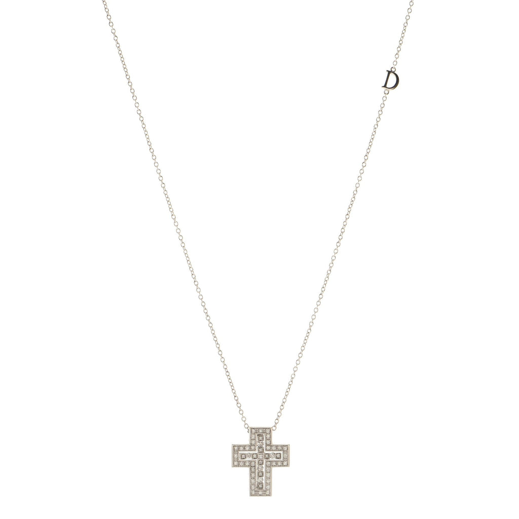 Belle Epoque Pendant Necklace 18K White Gold and Diamonds