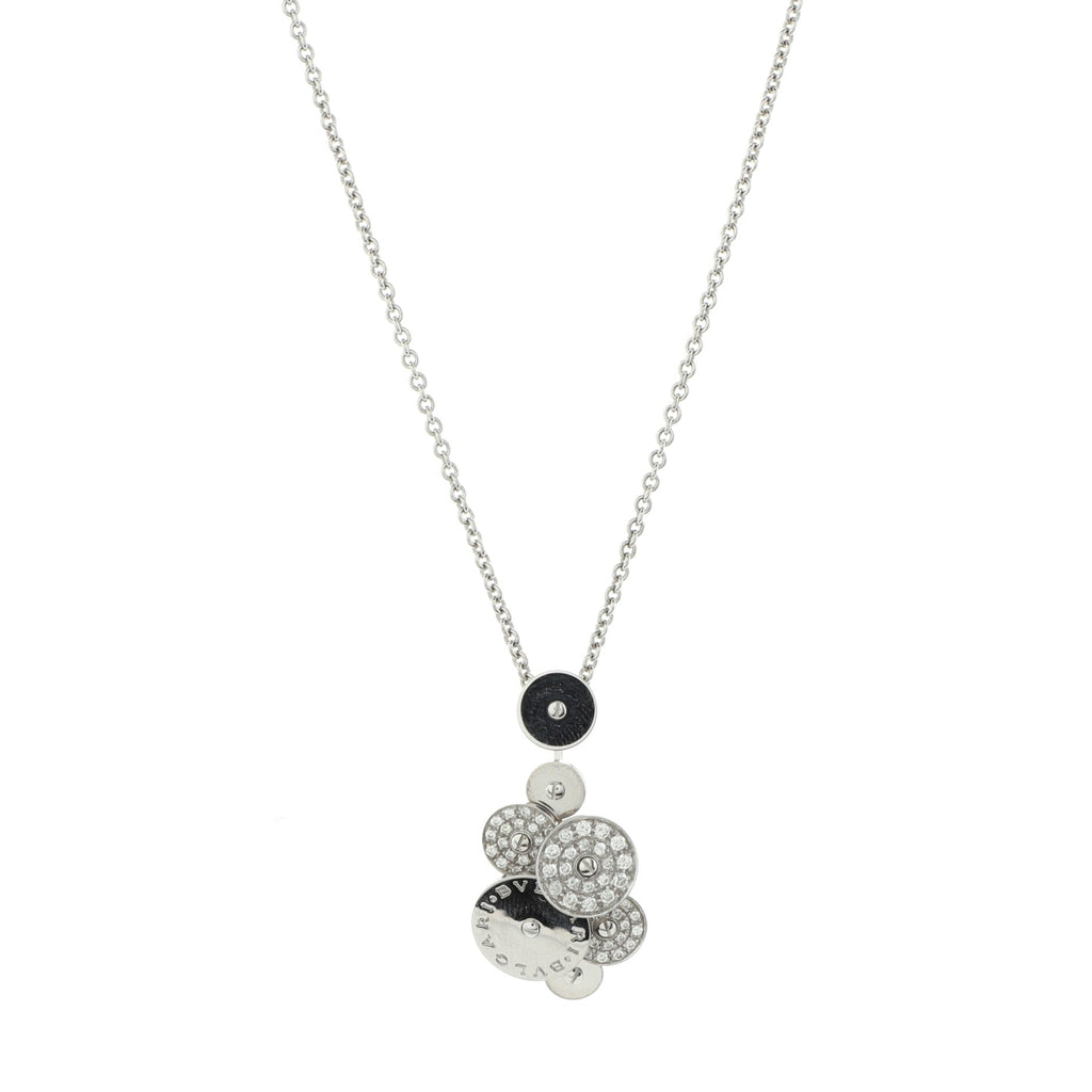 Cicladi Pendant Necklace 18K White Gold with Diamonds