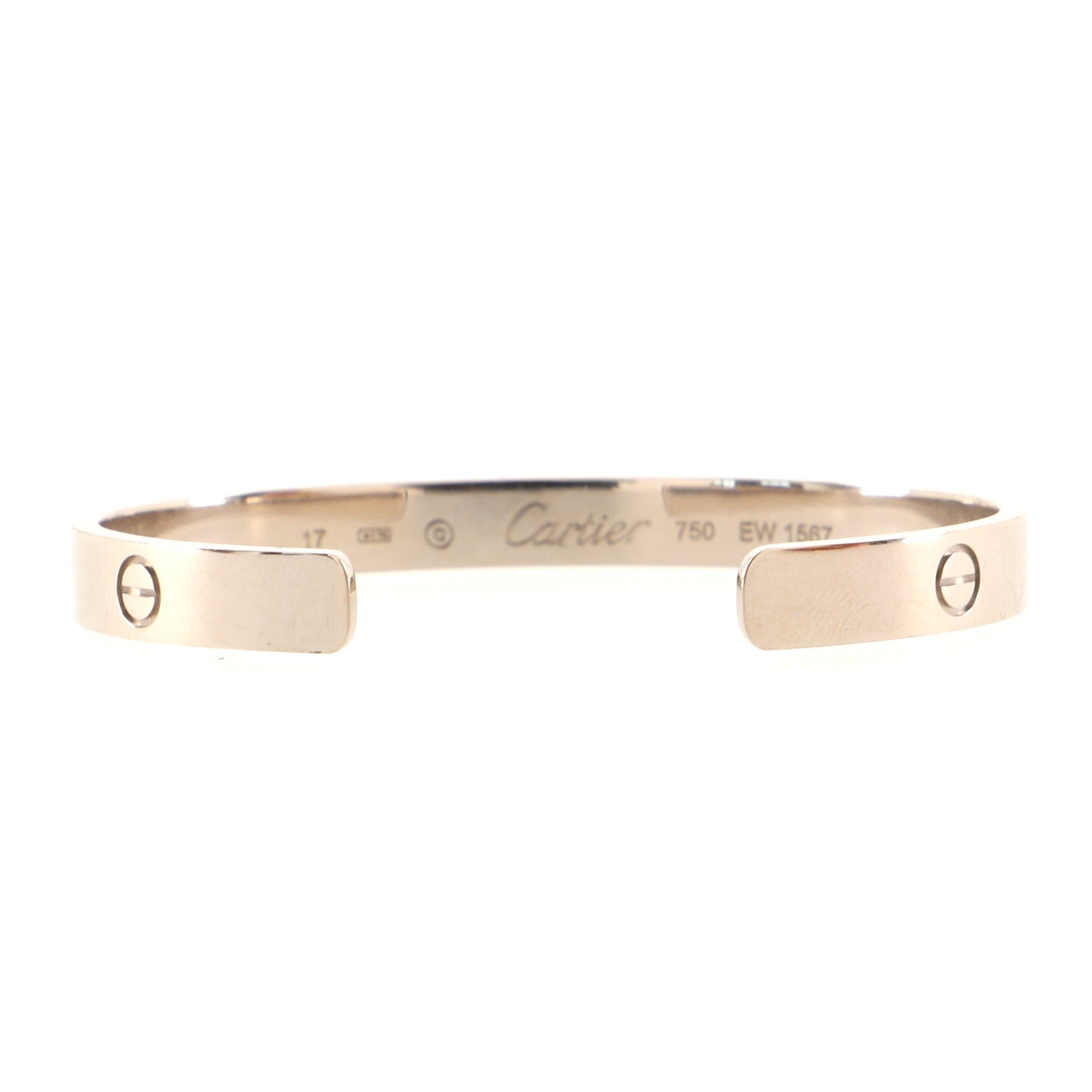 Love Cuff Bracelet 18K White Gold
