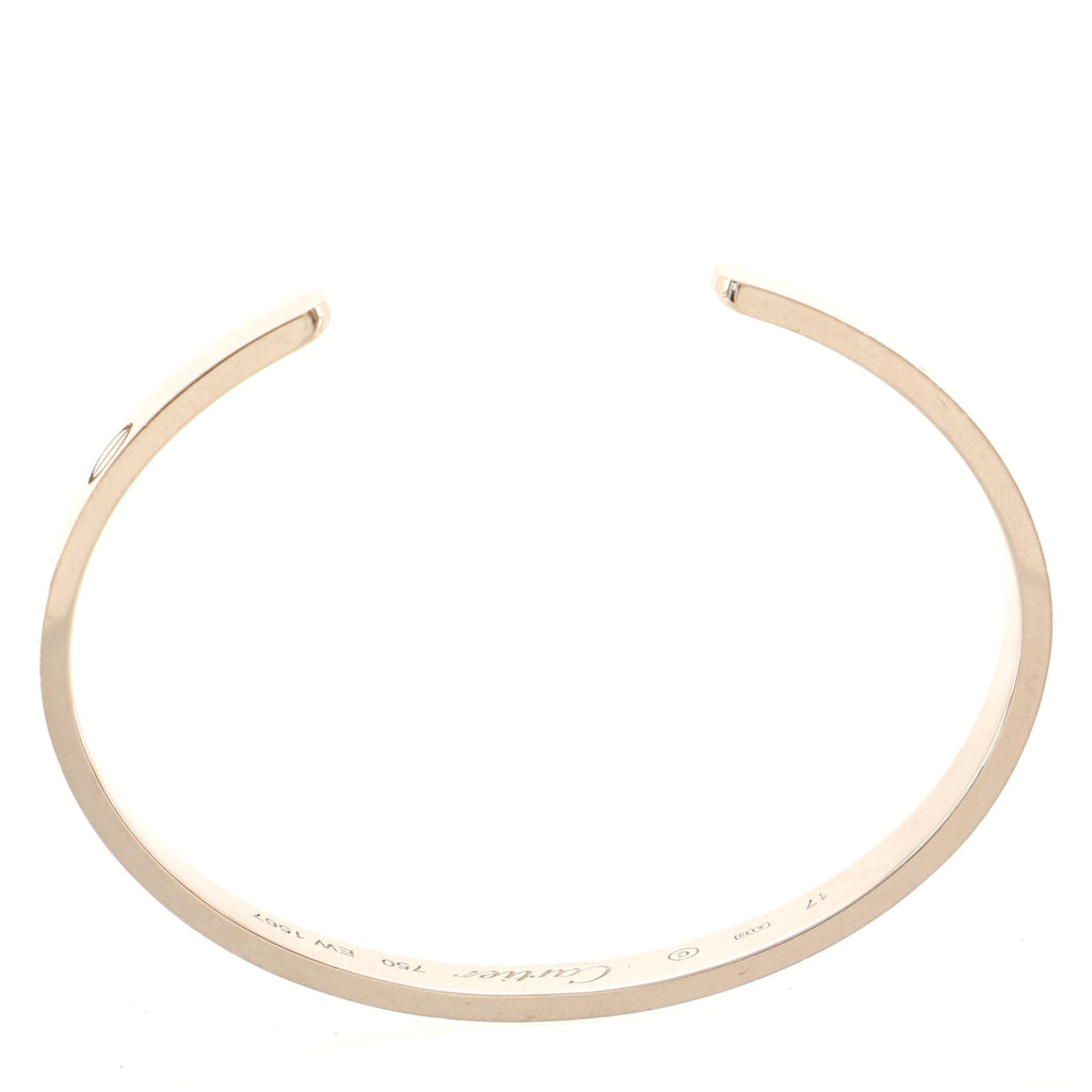 Love Cuff Bracelet 18K White Gold