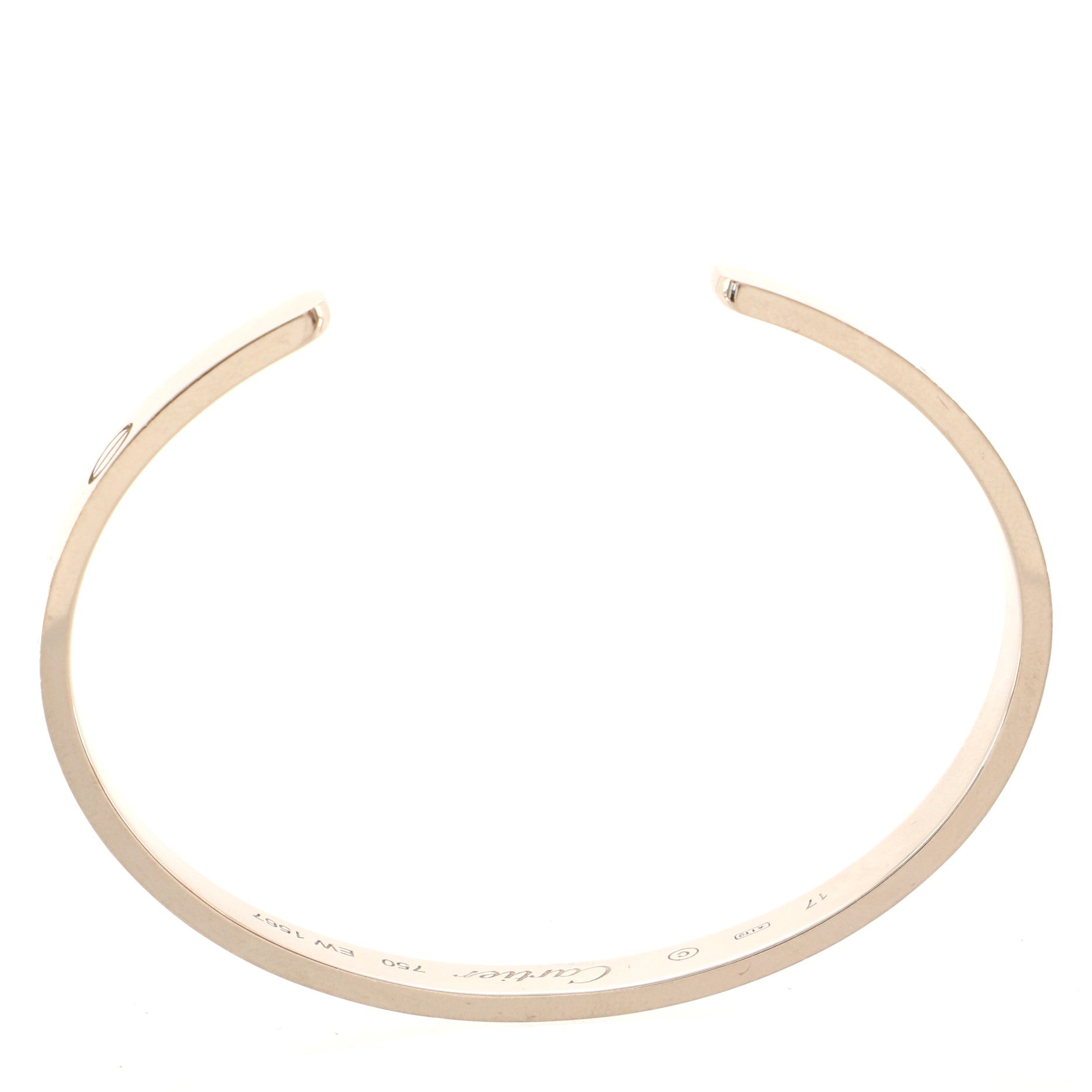 Love Cuff Bracelet 18K White Gold