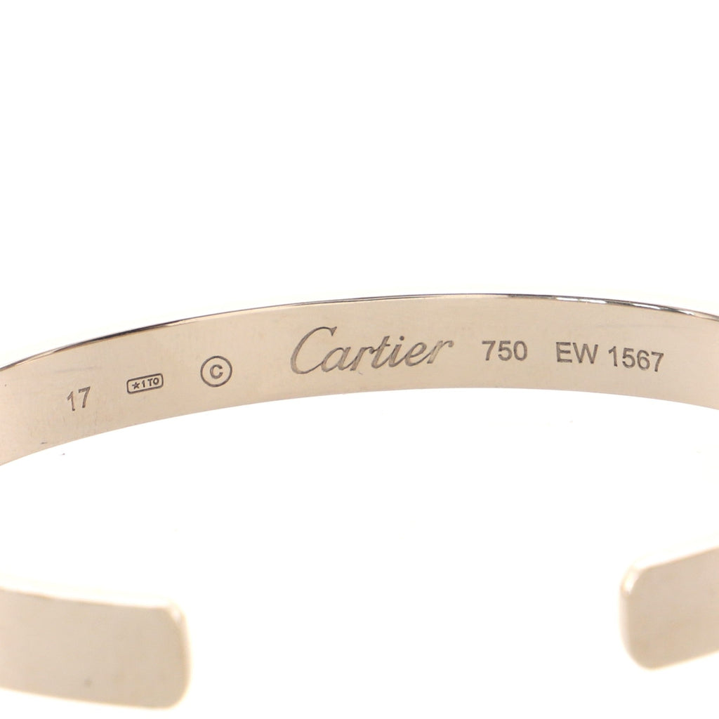 Love Cuff Bracelet 18K White Gold