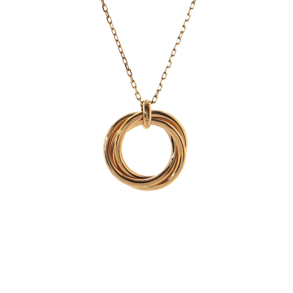 Trinity Necklace 18K Rose Gold and Diamond