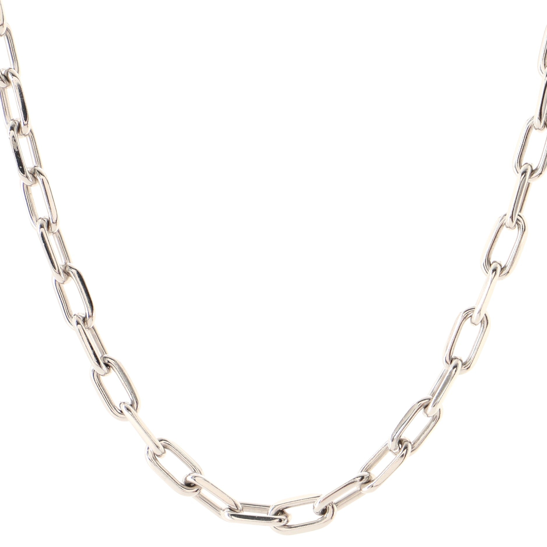 Spartacus Chain Necklace 18K White Gold