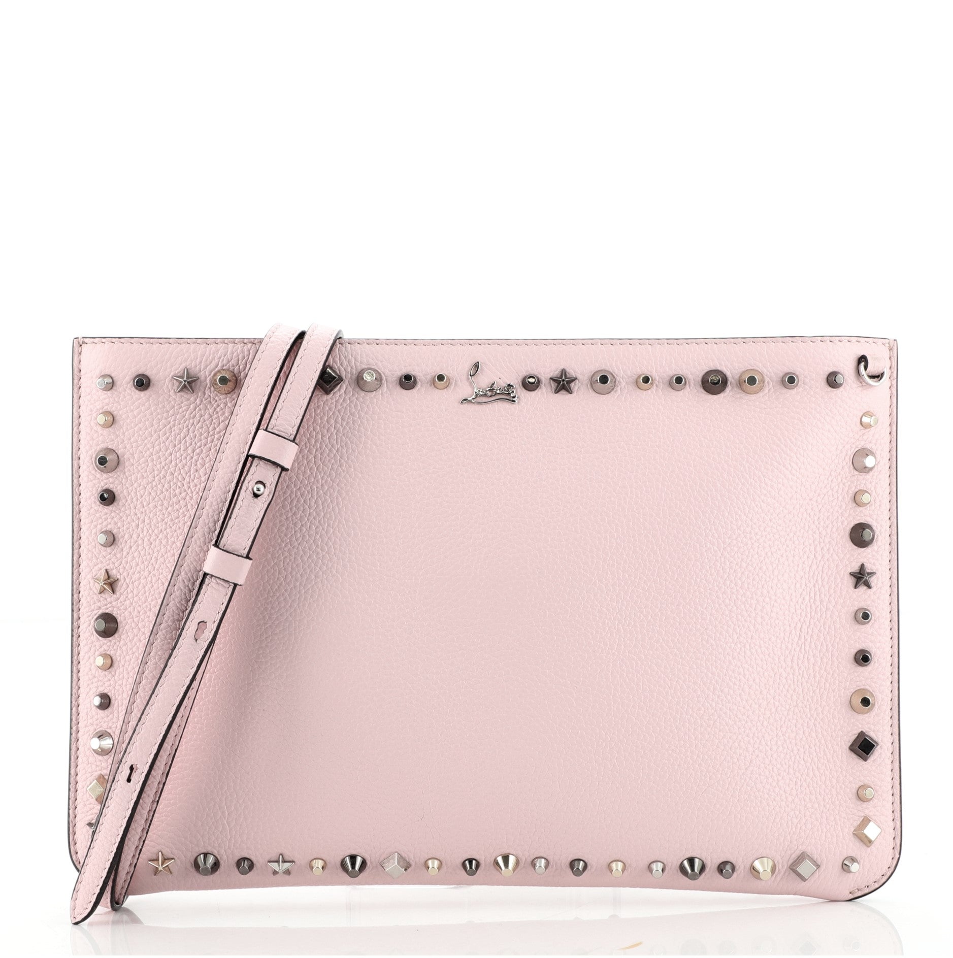 Loubiclutch Studded Leather