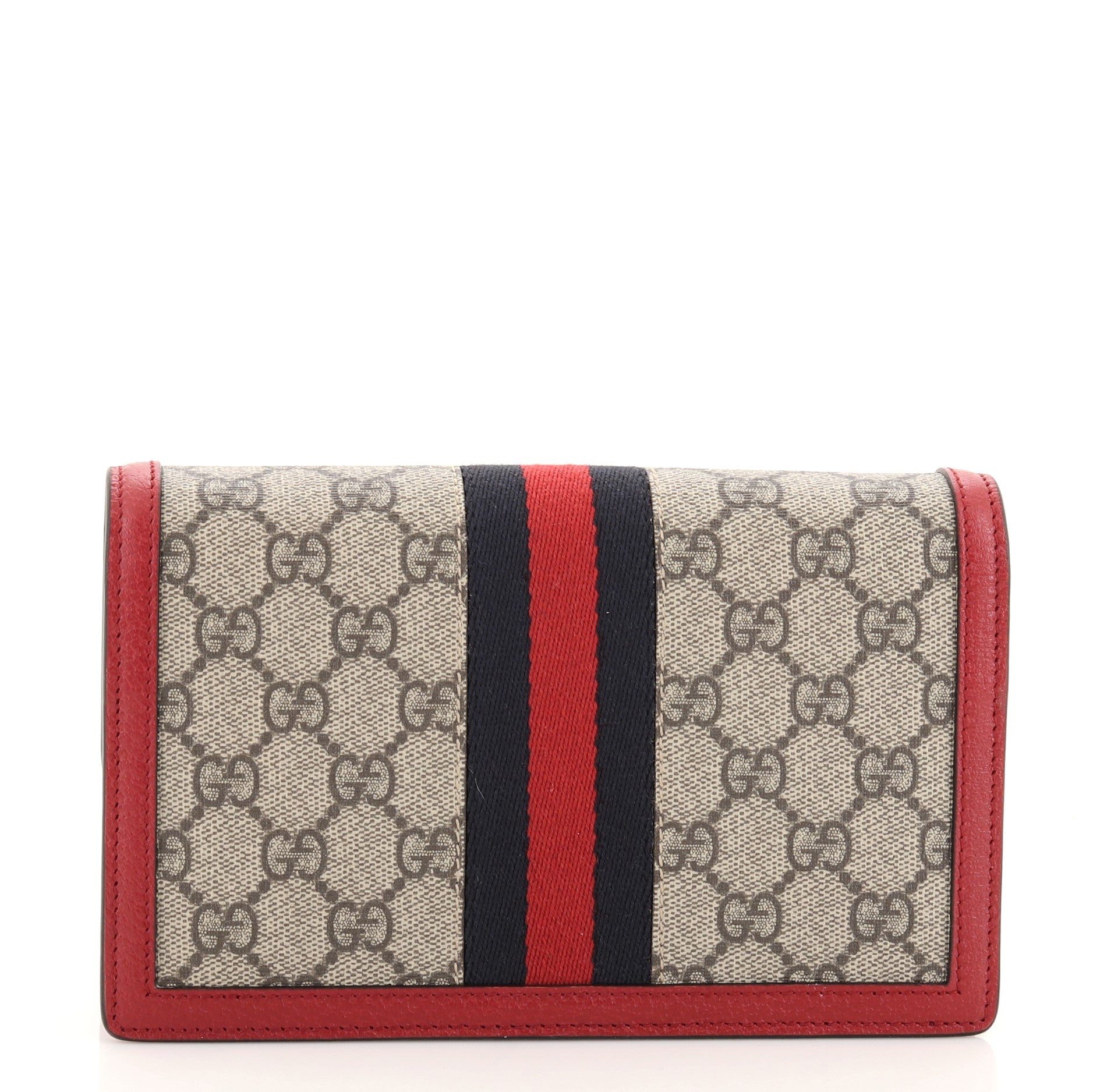 Queen Margaret Chain Wallet GG Coated Canvas Mini