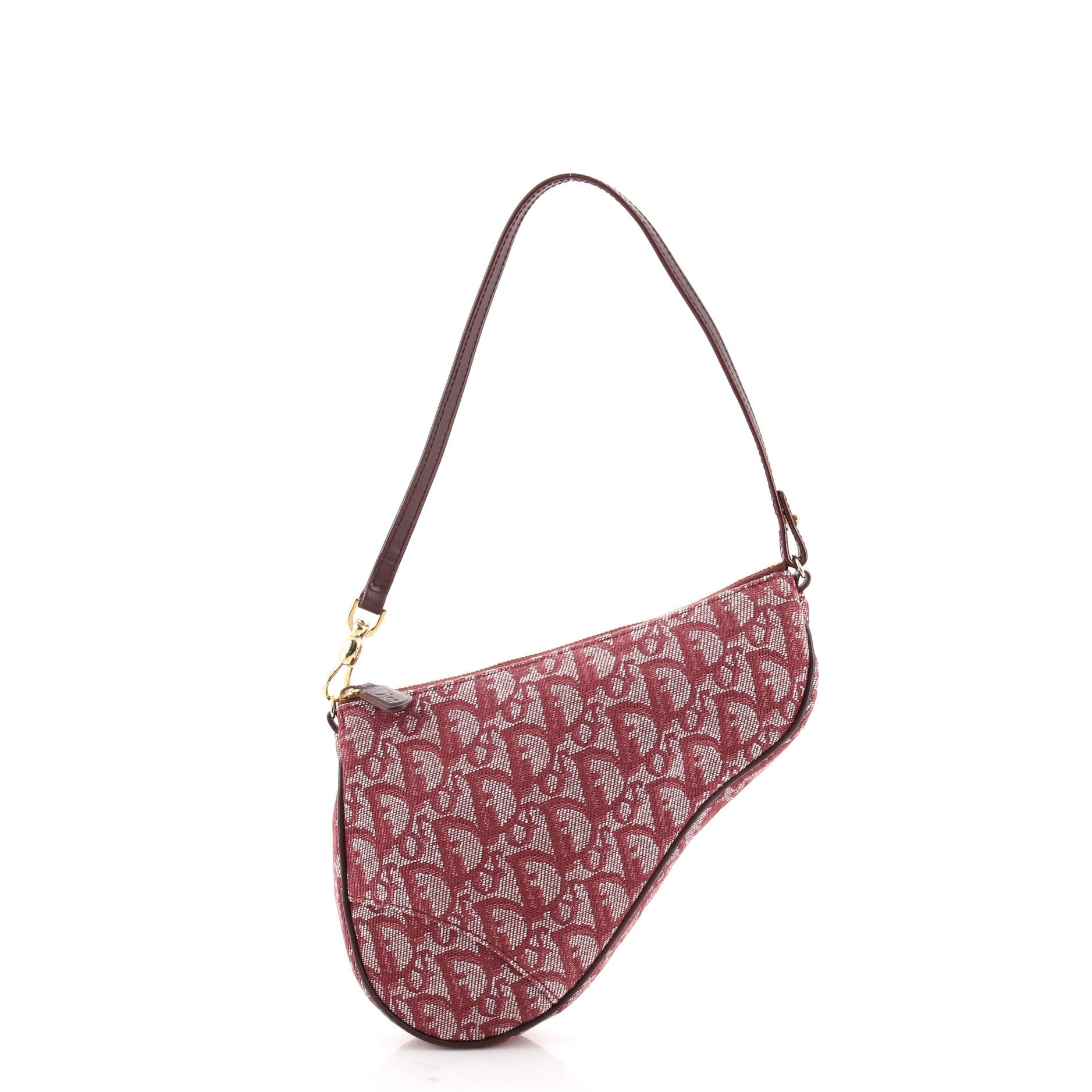 Vintage Saddle Bag Diorissimo Canvas Mini