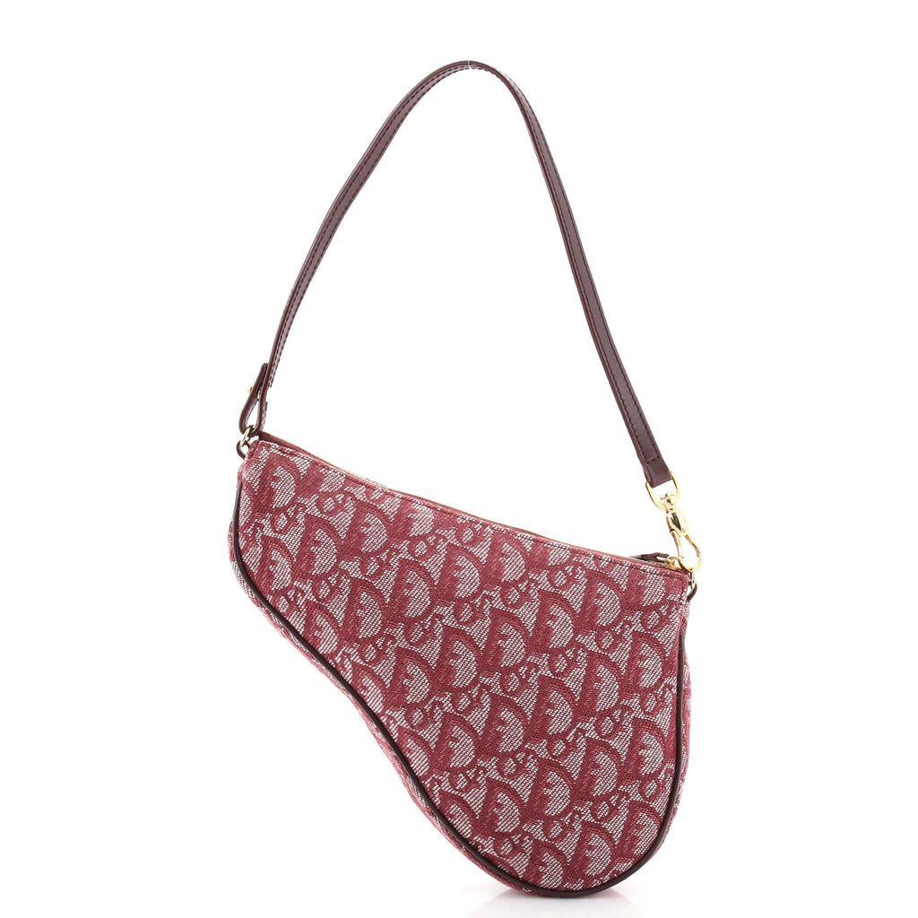 Vintage Saddle Bag Diorissimo Canvas Mini