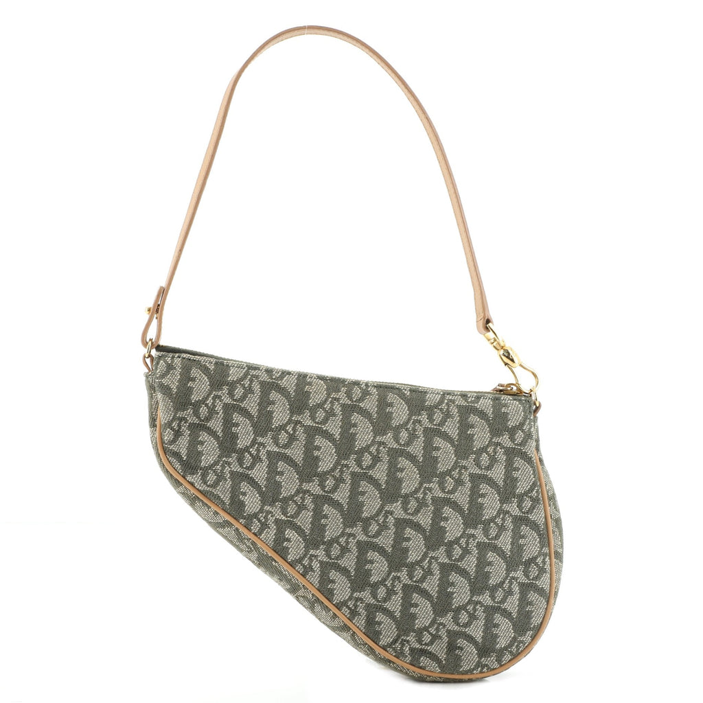Vintage Saddle Bag Diorissimo Canvas Mini