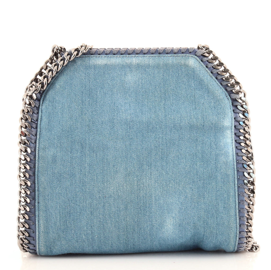 Falabella Fold Over Crossbody Bag Zigarette Denim Mini