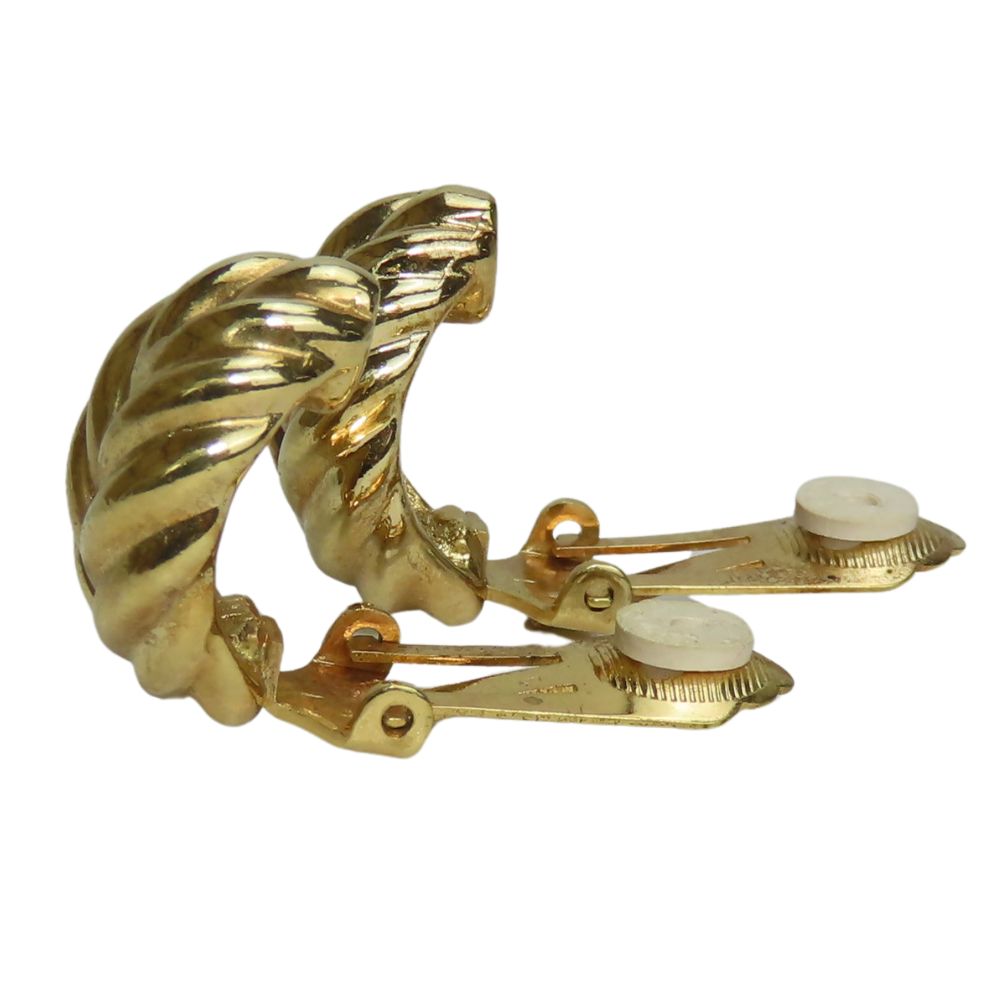 Christian Dior Leaf Earrings