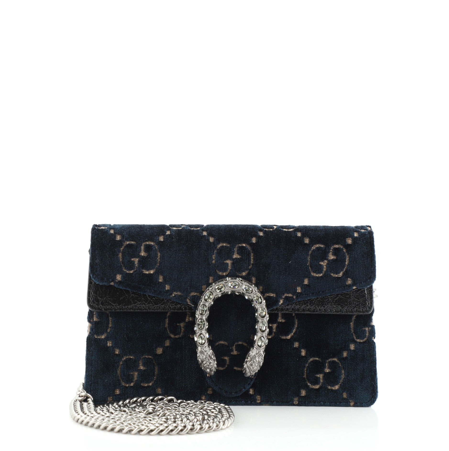 Dionysus Bag GG Velvet Super Mini