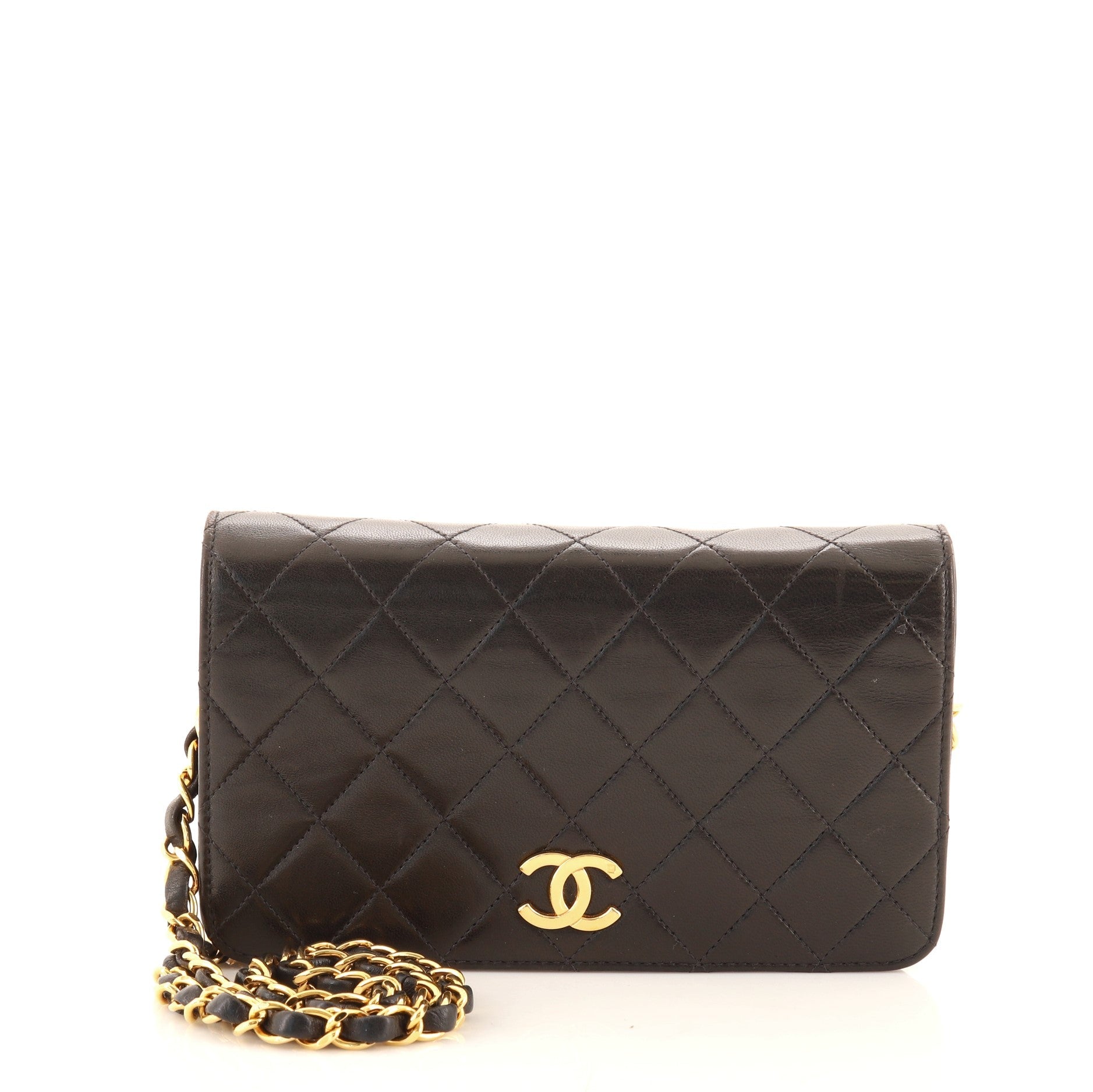 Vintage Full Flap Bag Quilted Lambskin Mini