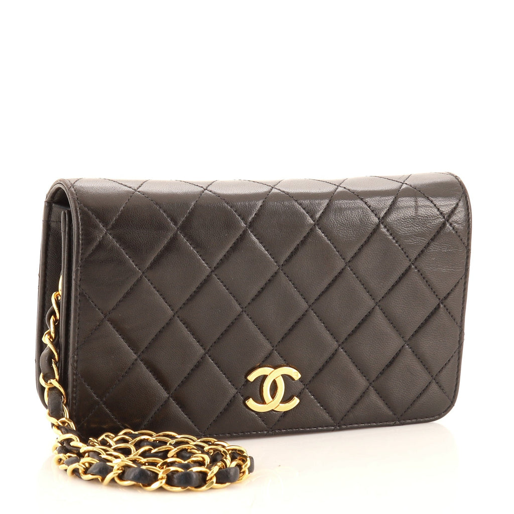 Vintage Full Flap Bag Quilted Lambskin Mini