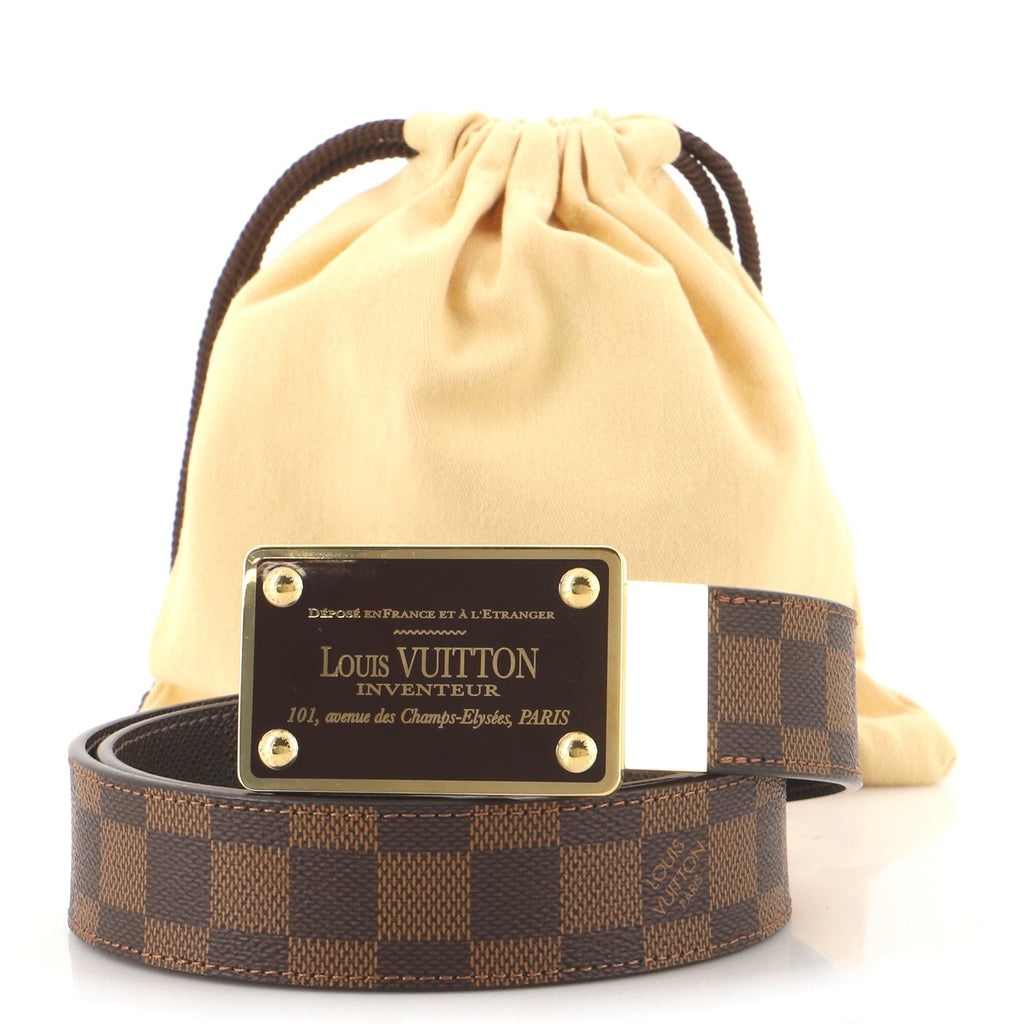Inventeur Belt Damier Medium 90