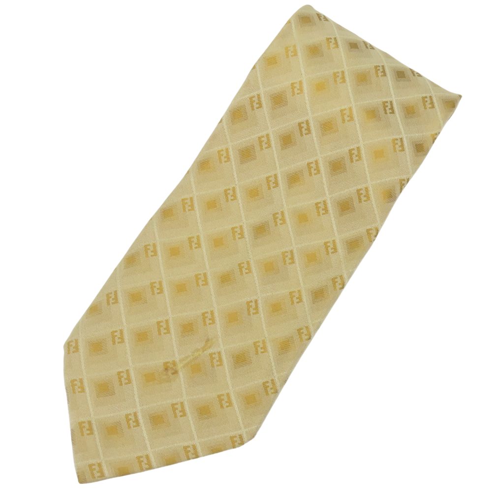 Fendi Zucca Pattern Silk Tie