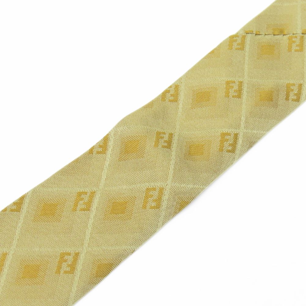 Fendi Zucca Pattern Silk Tie
