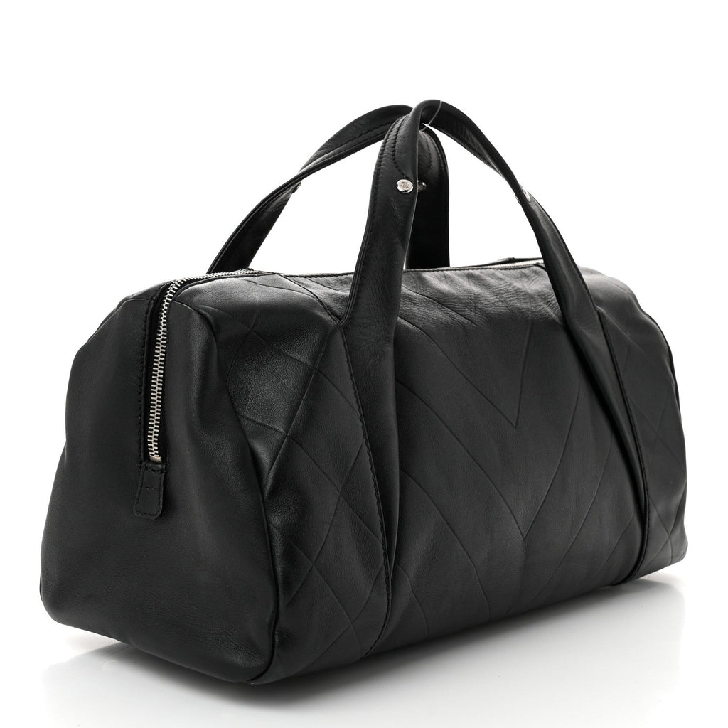 Calfskin CC Chevron All Day Long Boston Black
