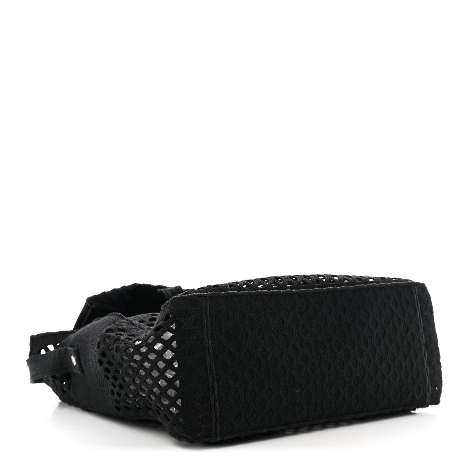 Canvas Embroidered Mesh Diorcamp Messenger Black
