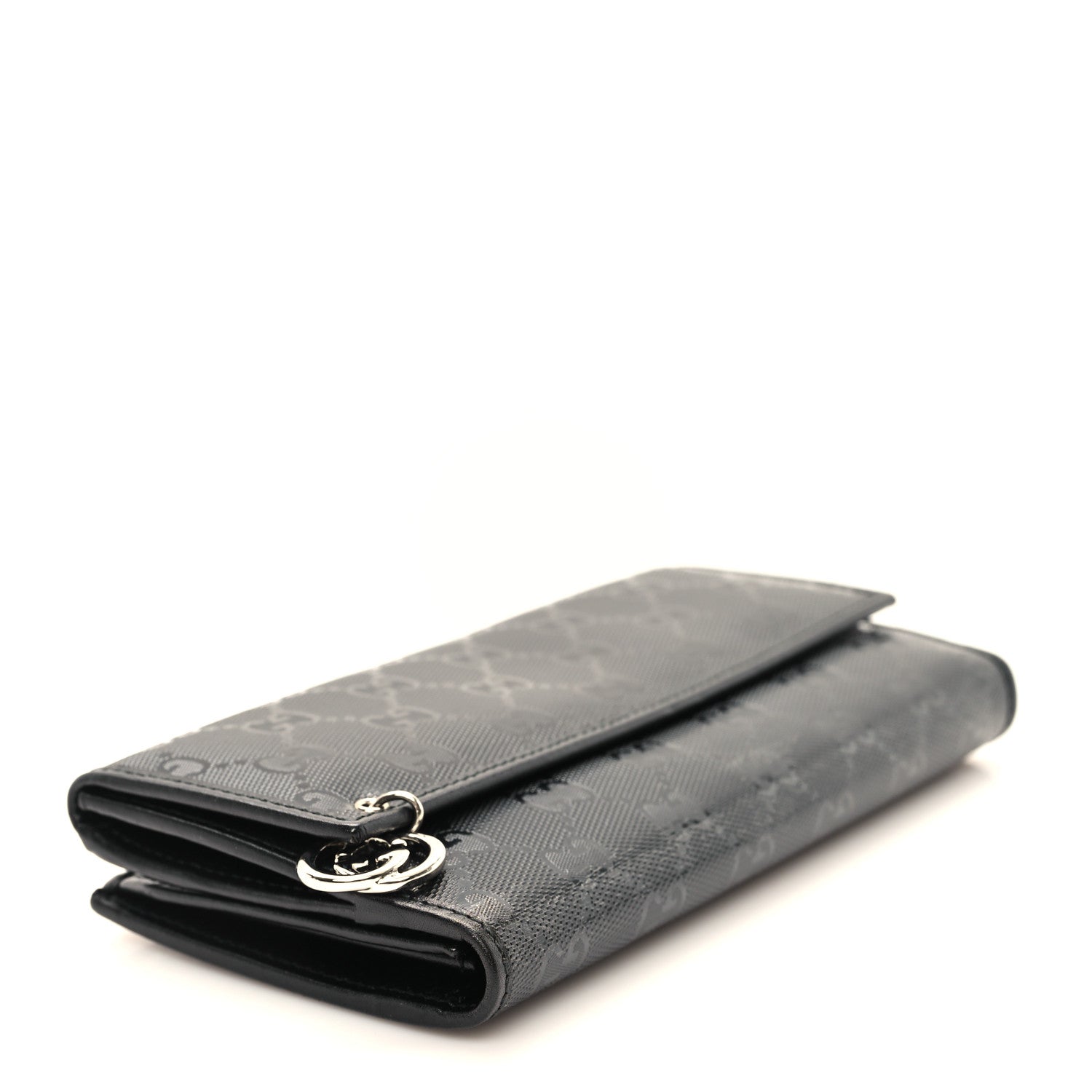 Imprime Monogram GG Pierce Continental Flap Wallet Black