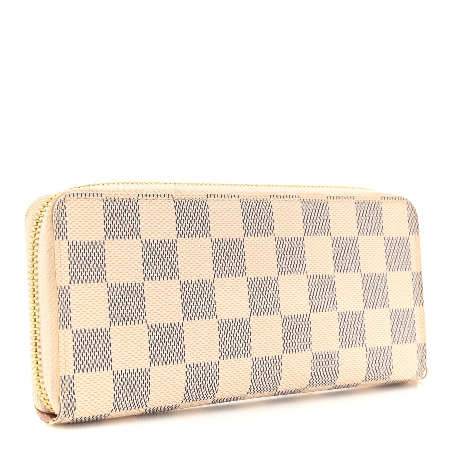 Damier Azur Clemence Wallet Rose Ballerine
