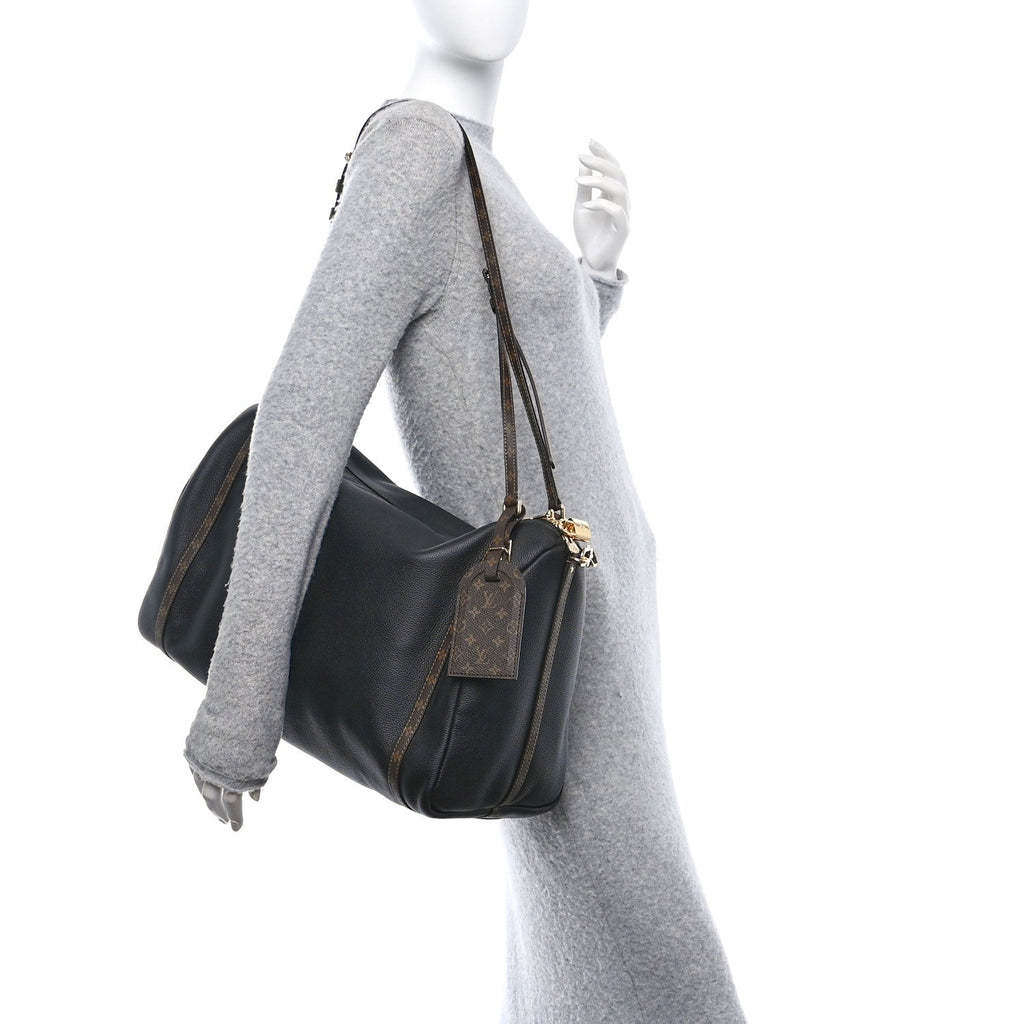 Grained Calfskin Monogram Express Travel Black