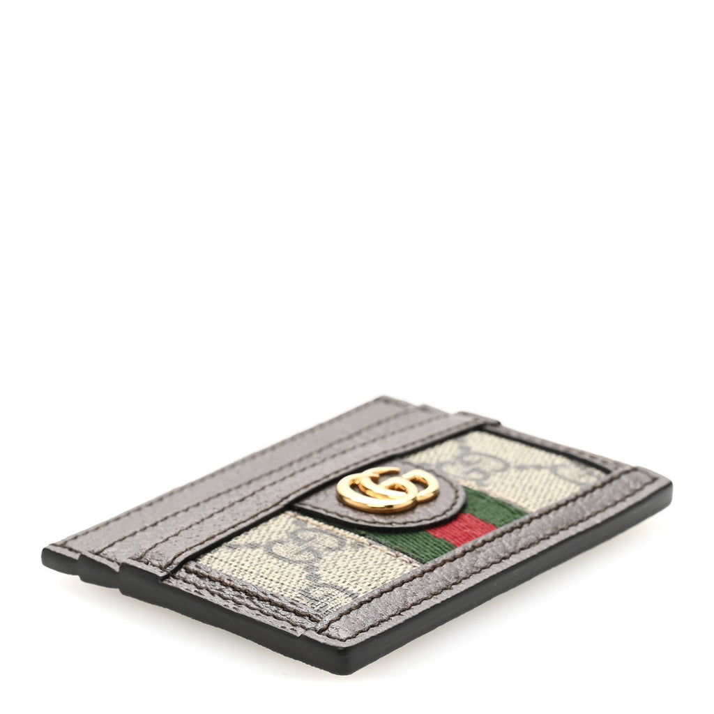 GG Supreme Monogram Ophidia  Holder Brown