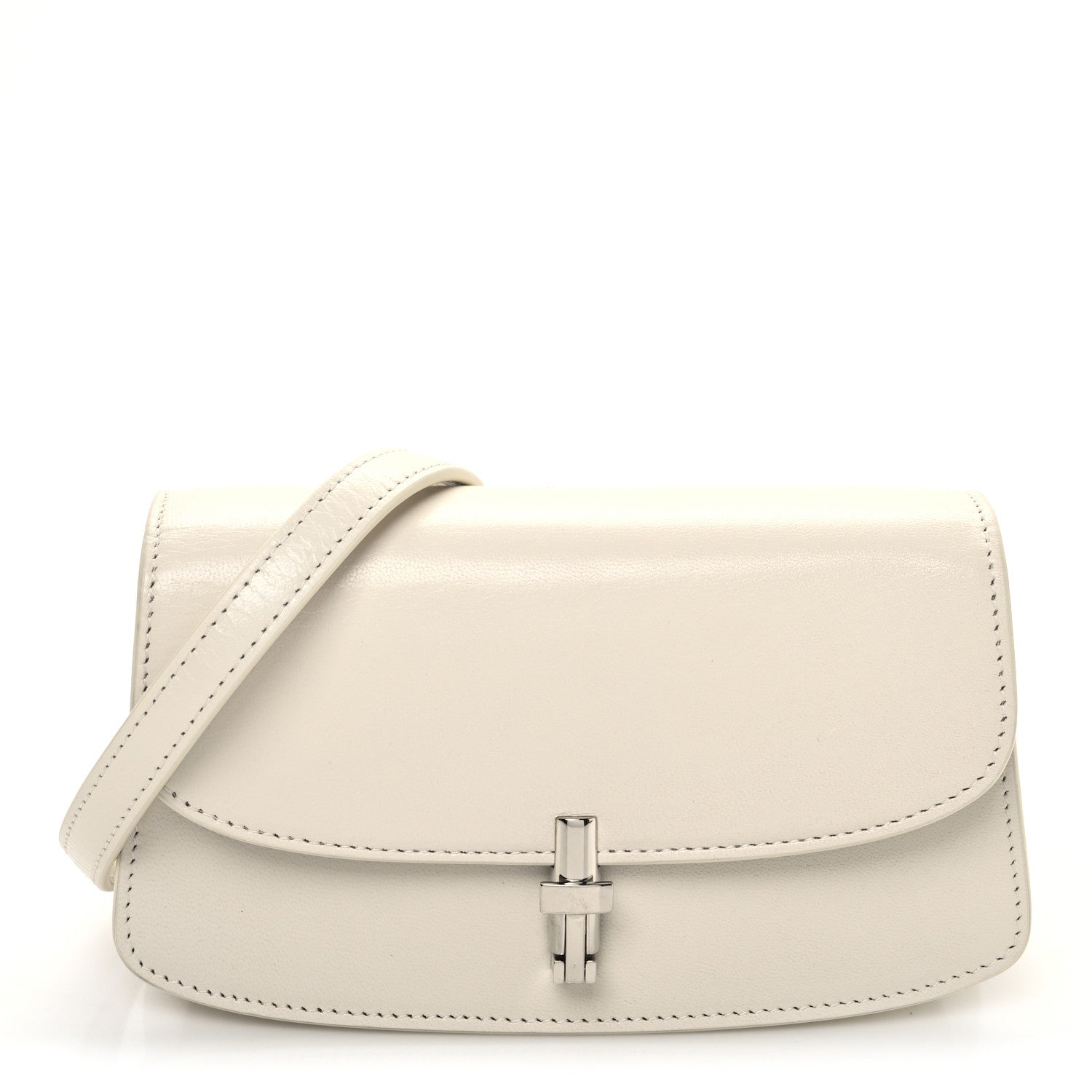 Smooth Calfskin The Sofia E/W Crossbody Ivory