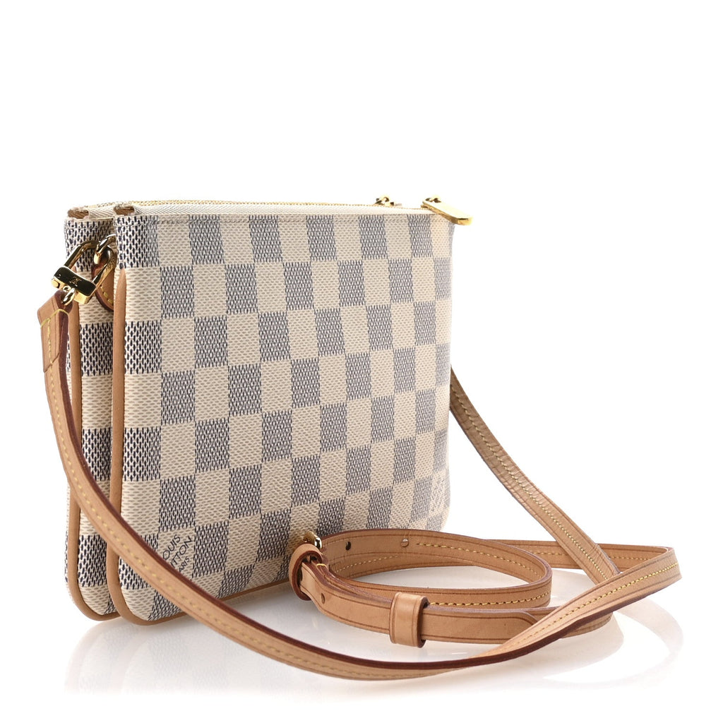Damier Azur Double Zip Pochette