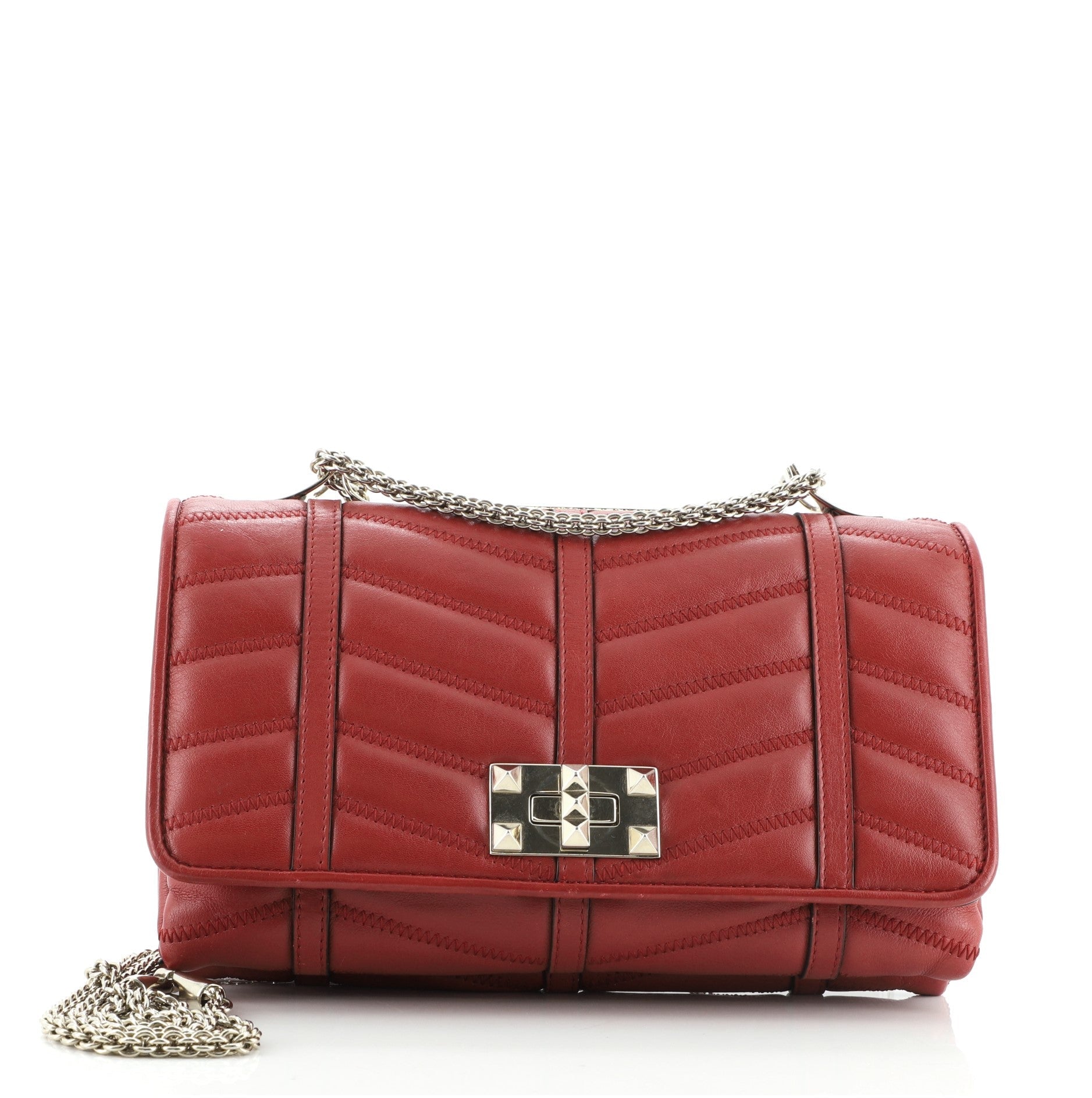 Va Va Voom Turnlock Clutch Quilted Leather Small