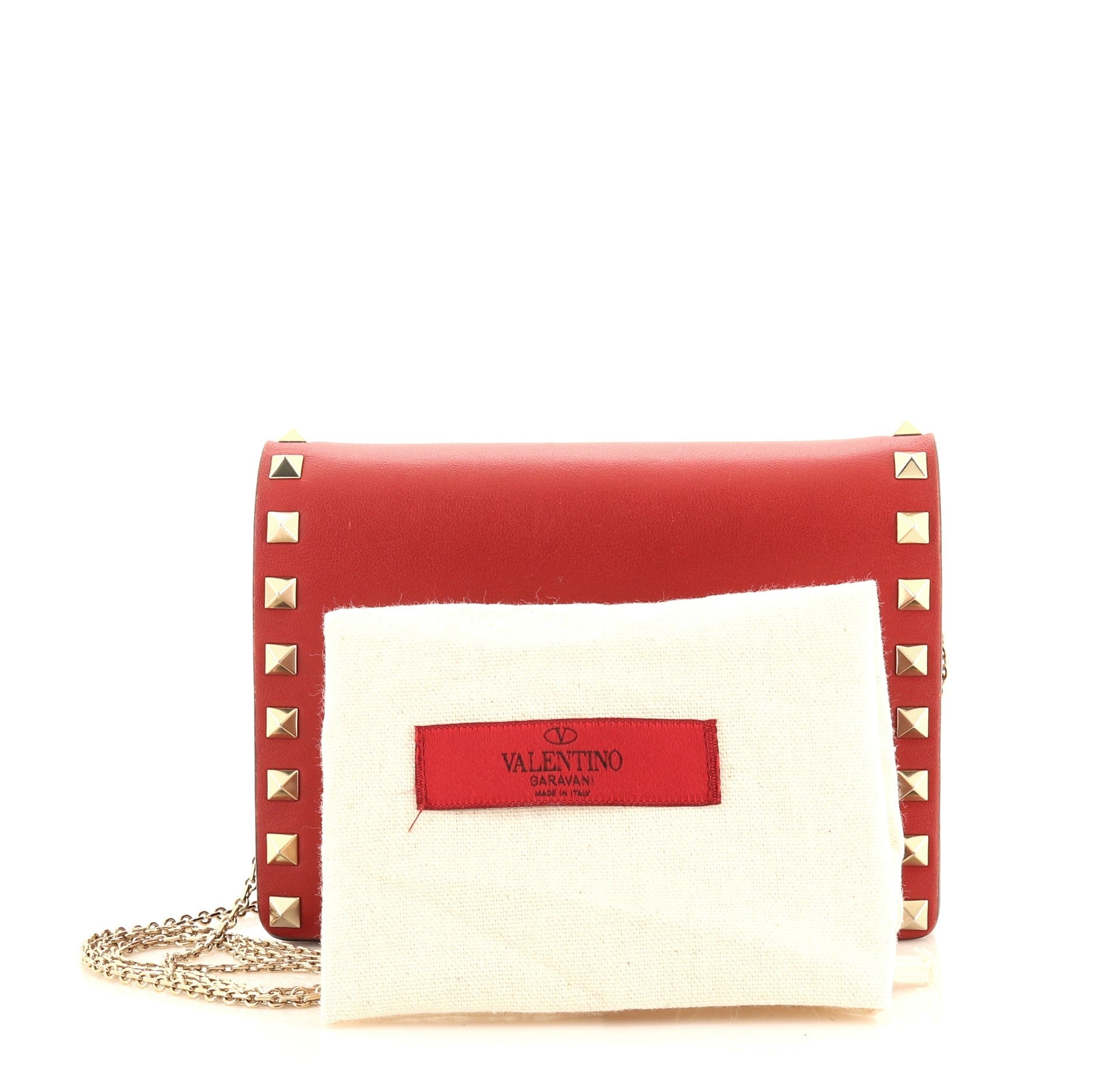 Rockstud Pouch Crossbody Bag Leather Mini