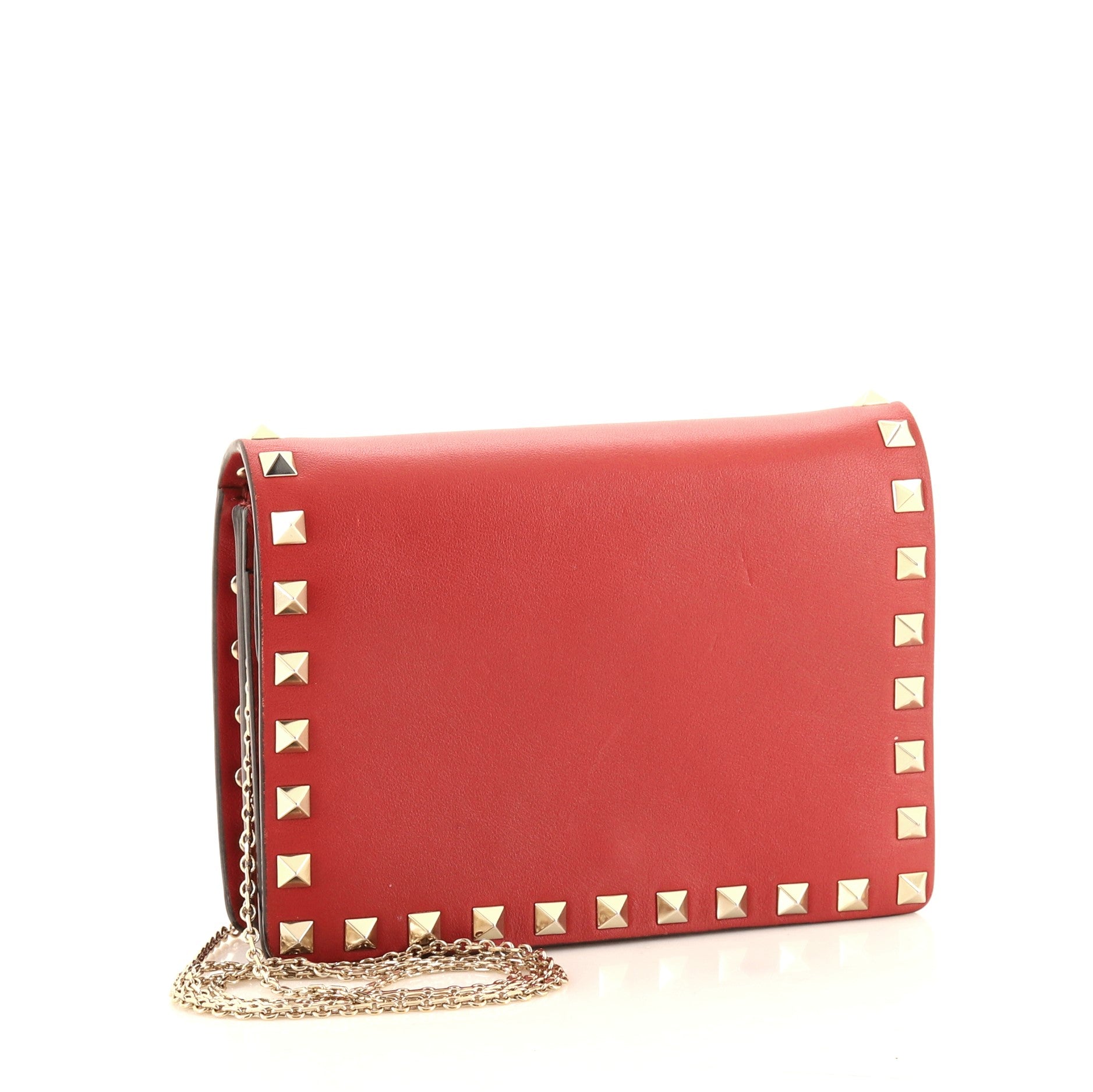 Rockstud Pouch Crossbody Bag Leather Mini