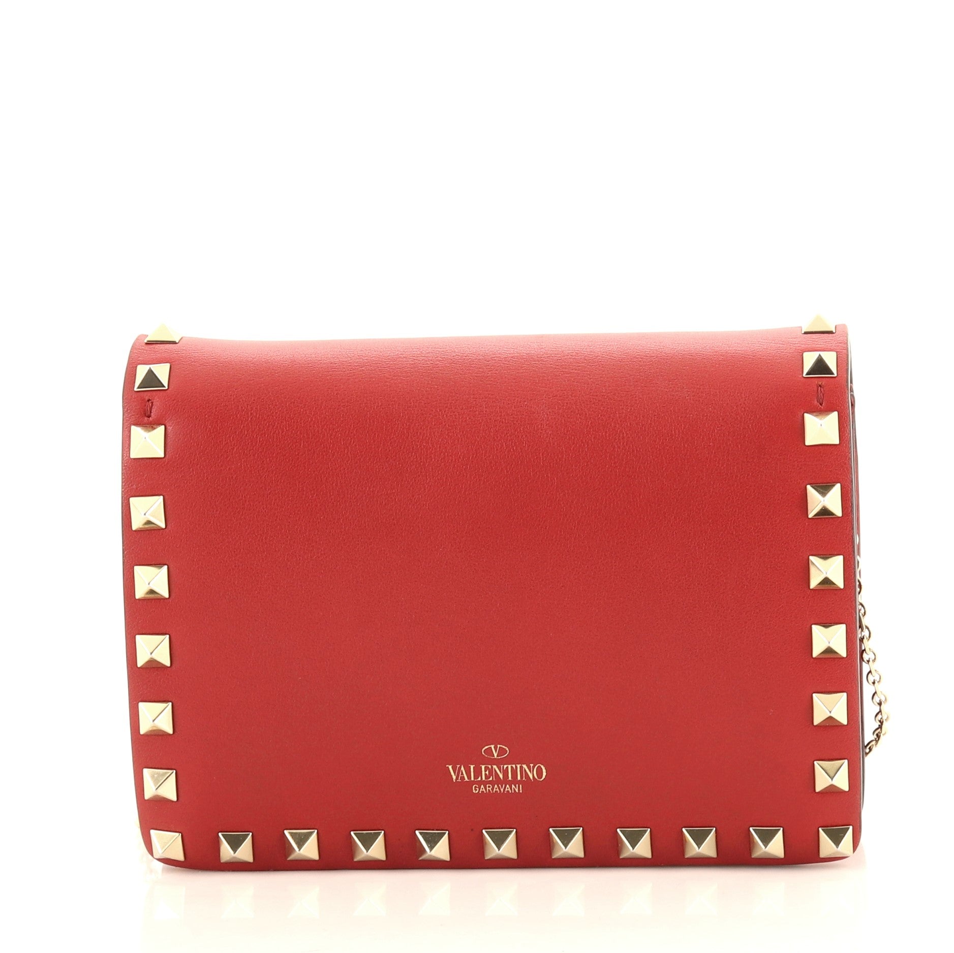 Rockstud Pouch Crossbody Bag Leather Mini