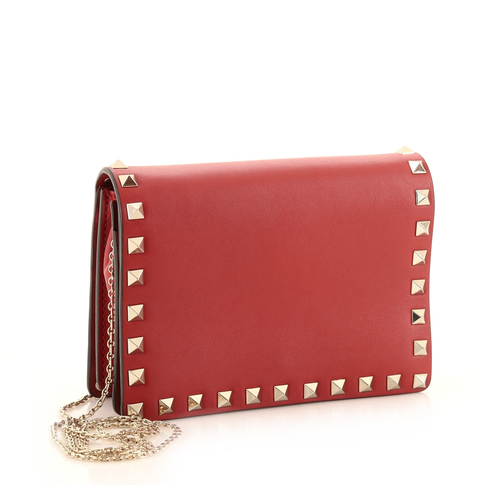 Rockstud Pouch Crossbody Bag Leather Mini