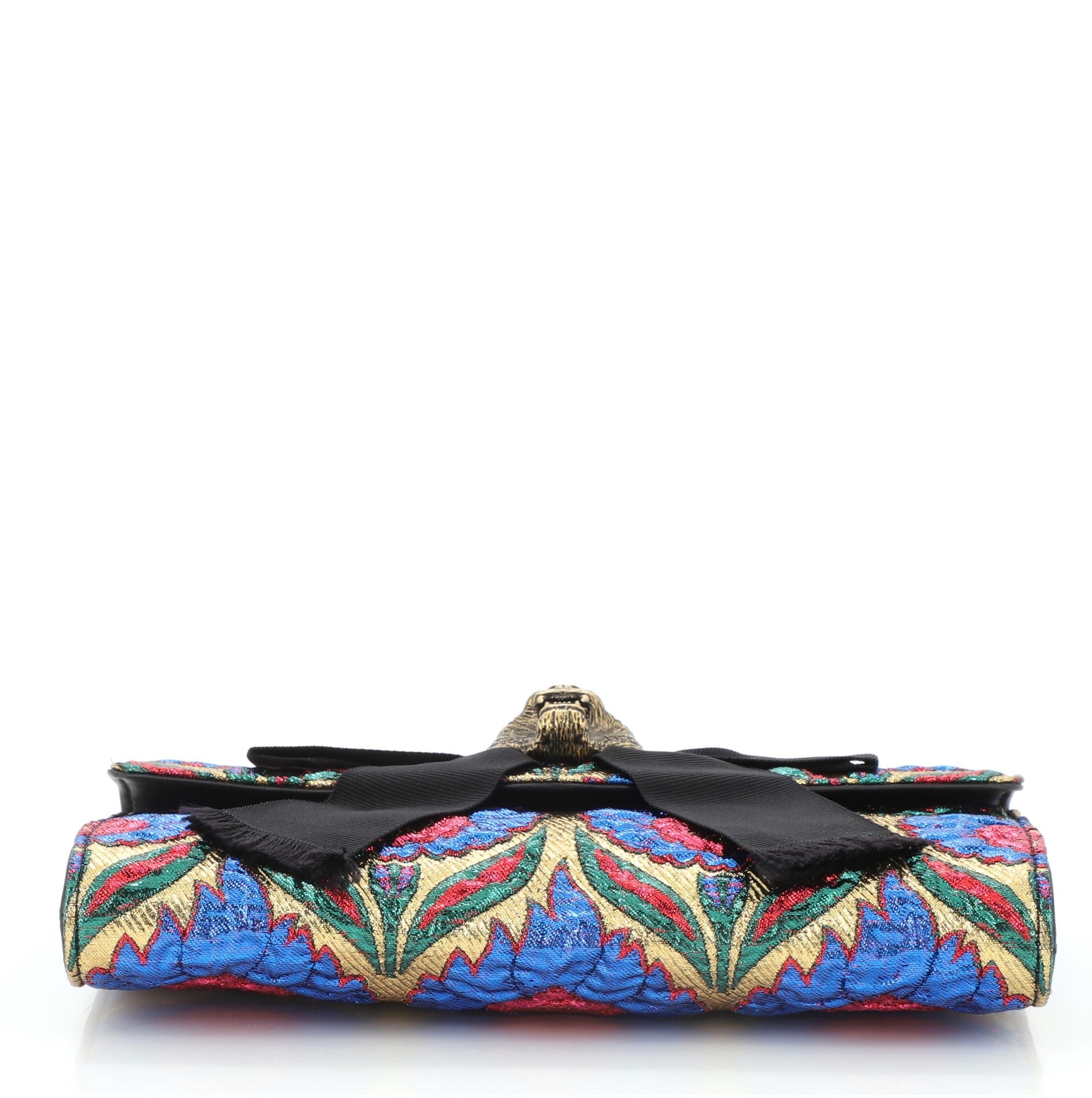 Animalier Broadway Bow Clutch Brocade