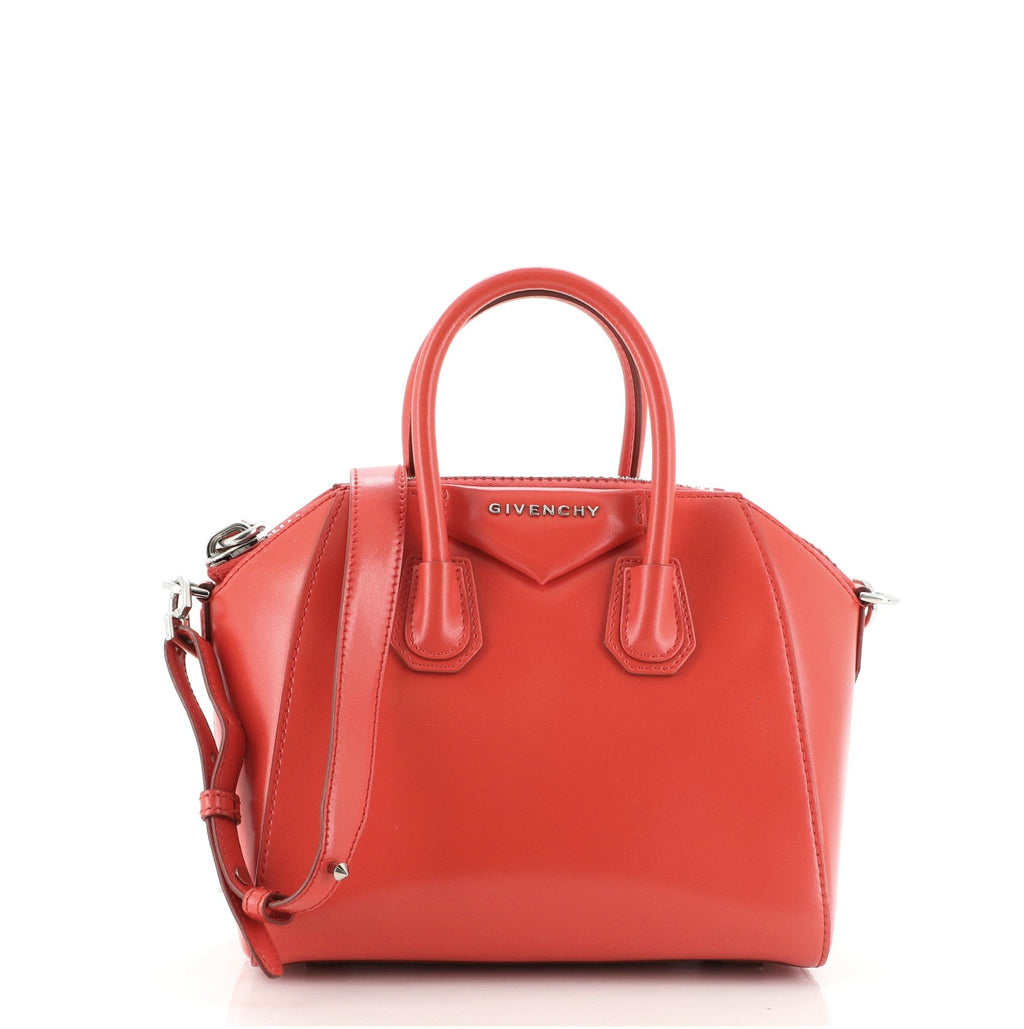 Antigona Bag Glazed Leather Mini