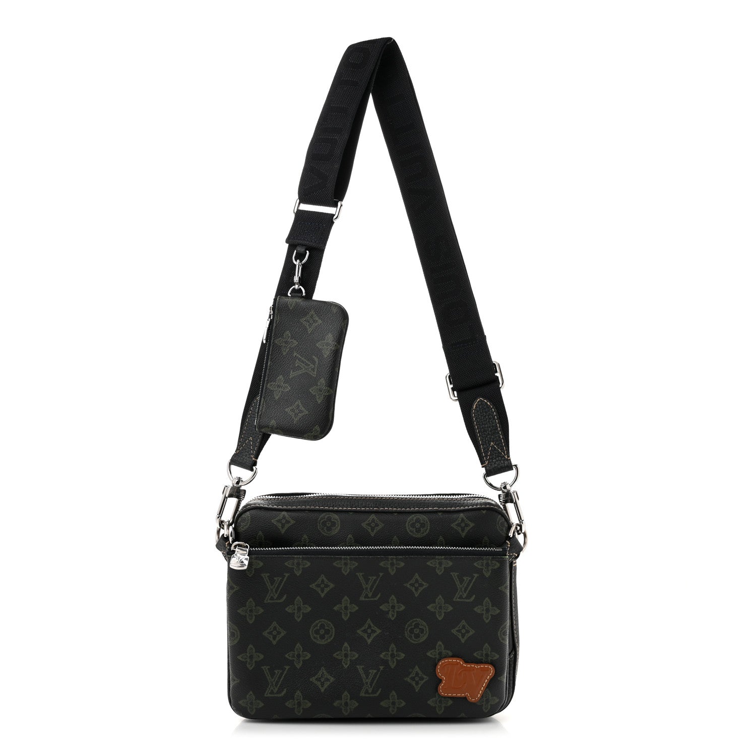 Monogram Trio Messenger Dark Green
