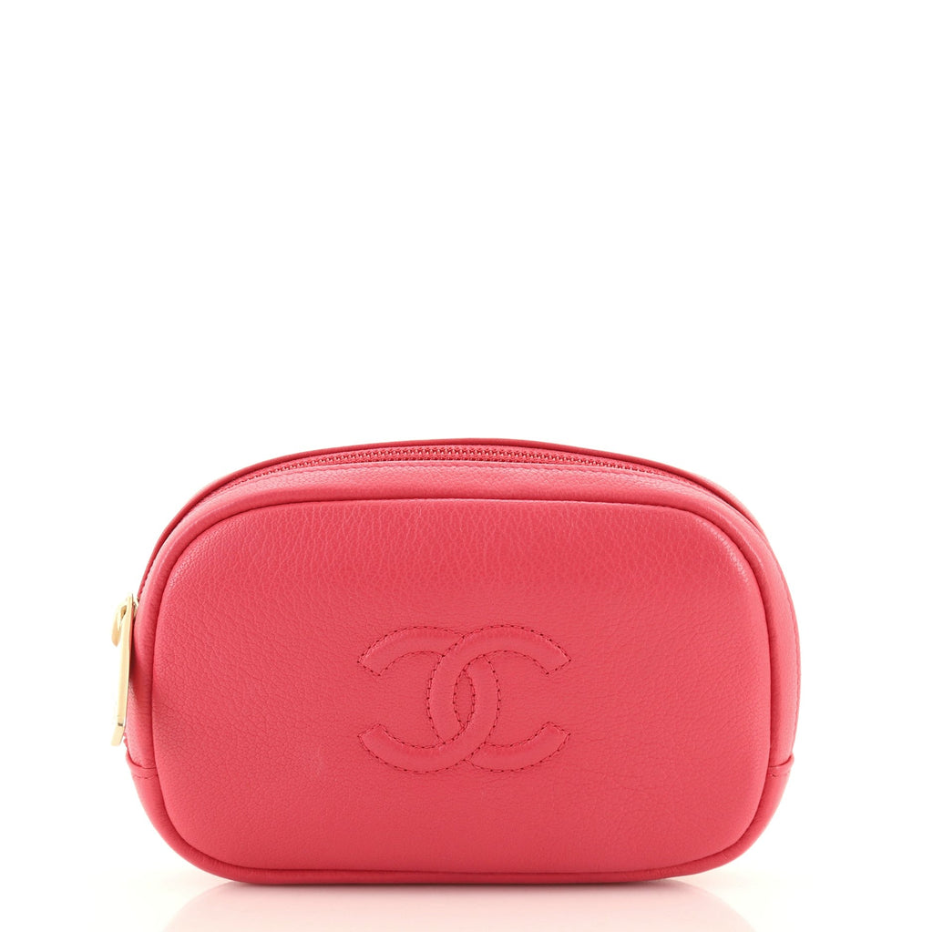 Timeless Round Pouch Calfskin Small