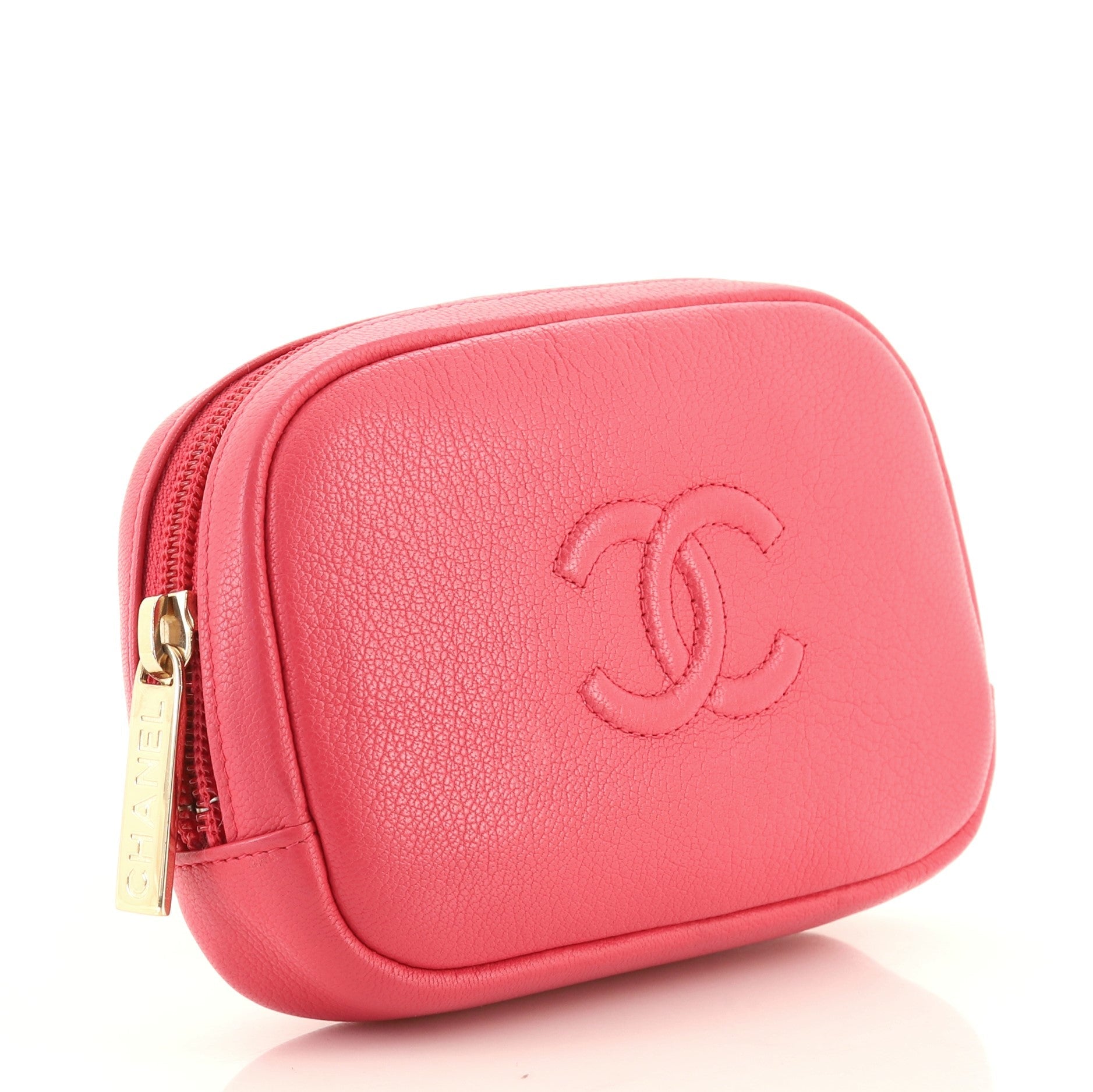 Timeless Round Pouch Calfskin Small