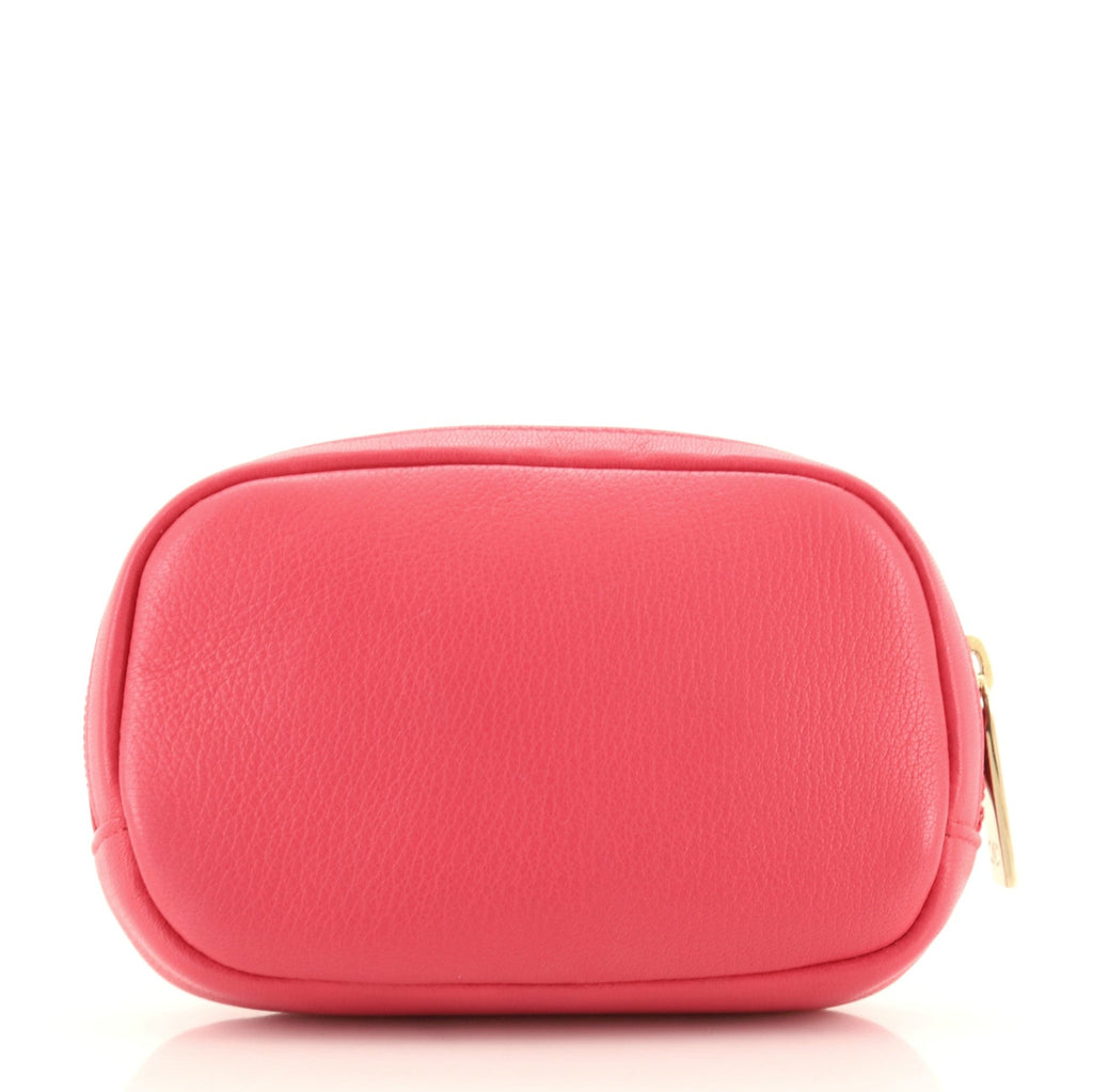 Timeless Round Pouch Calfskin Small