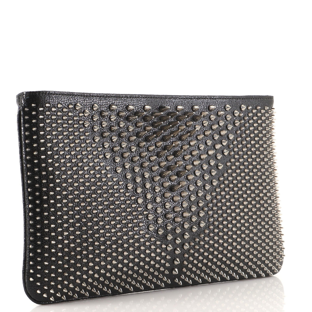 Loubiposh Clutch Spiked Leather